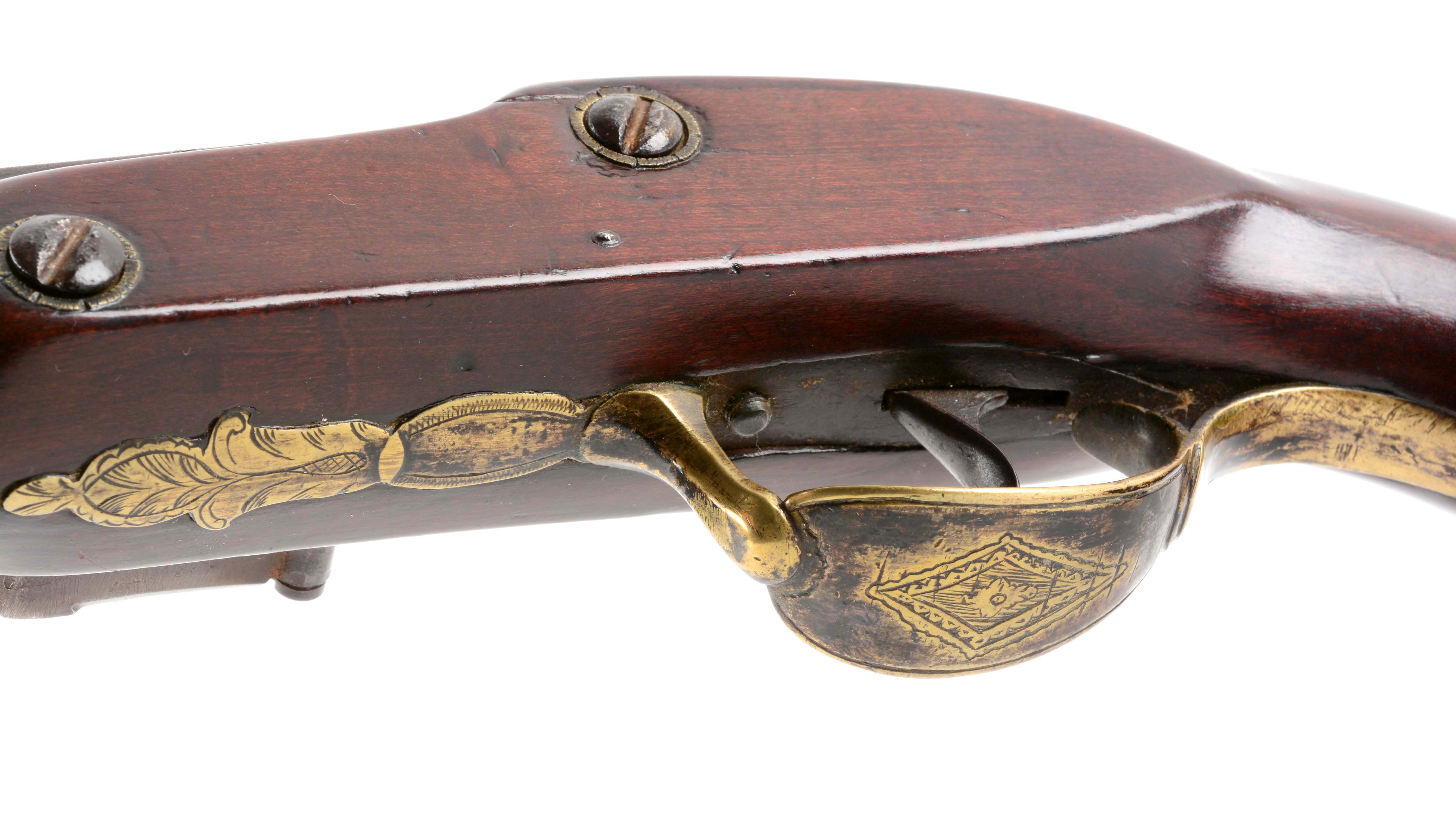 (A) Composite Flintlock Pistol Marked Kunz. - Image 3 of 16