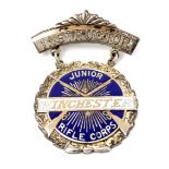 Scarce Winchester Junior Rifle Corps Instructor Medal.