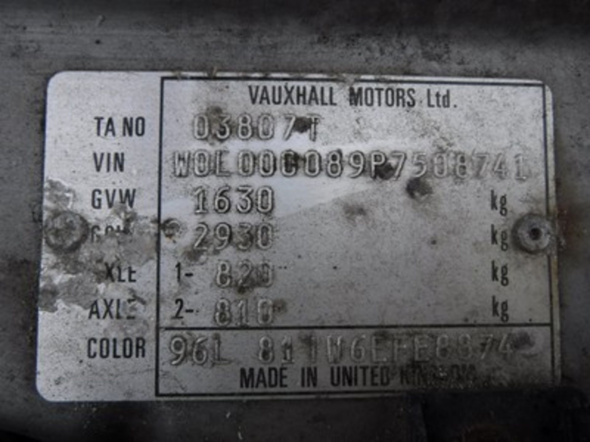 VAUXHALL CAVALIER LS - 1796cc - Image 7 of 15