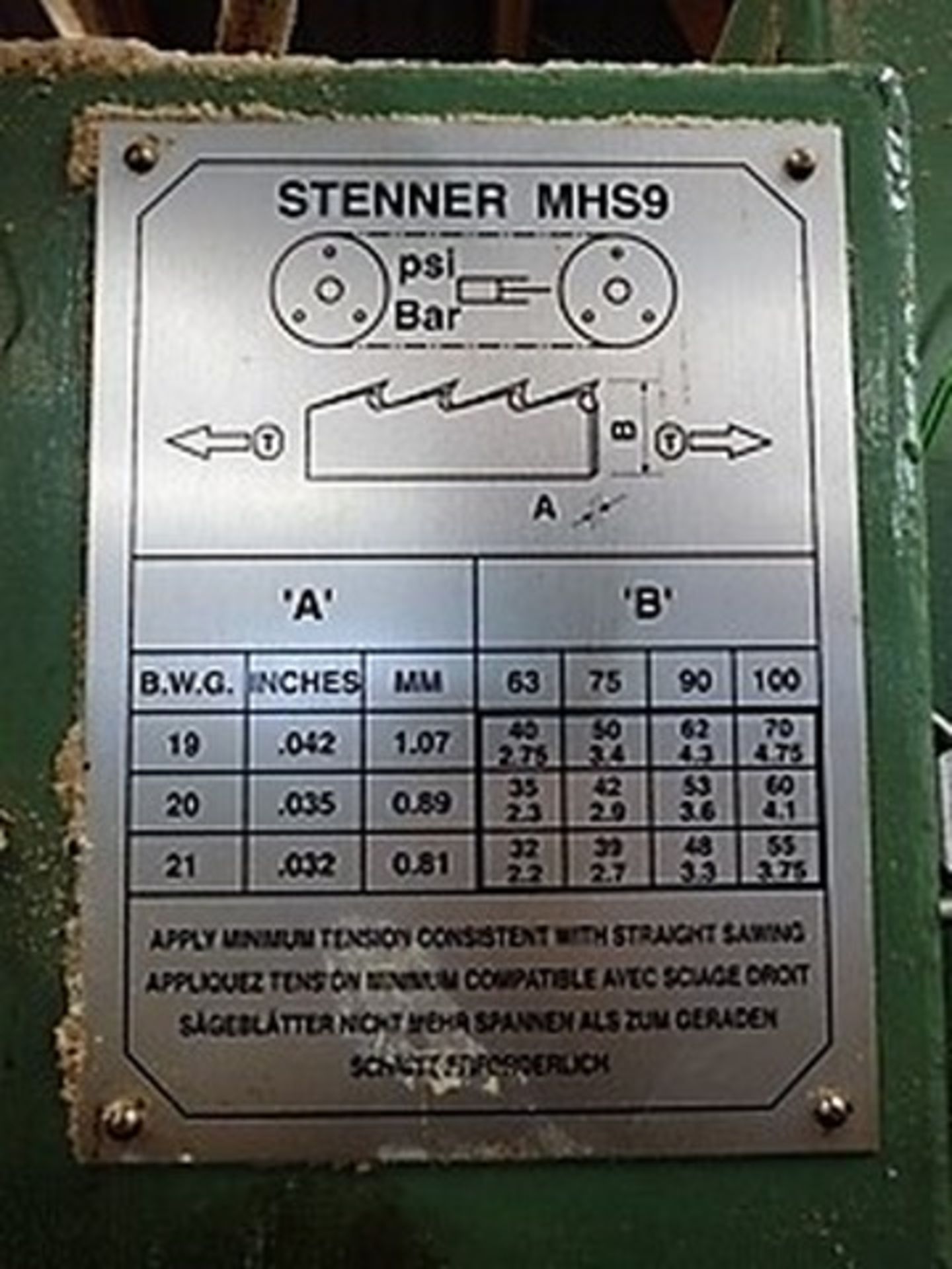 Stenner Multi-cut MUS9 (1997) - Image 2 of 32