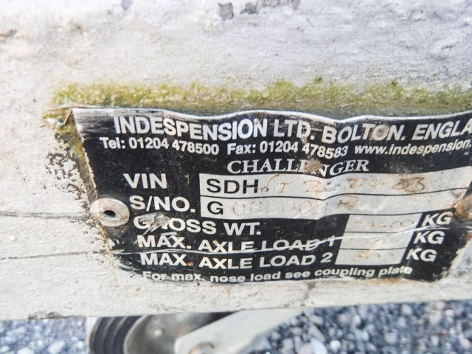 INDESPENSION PLANT TRAILER, SERIAL NO: W101583 - Image 3 of 3