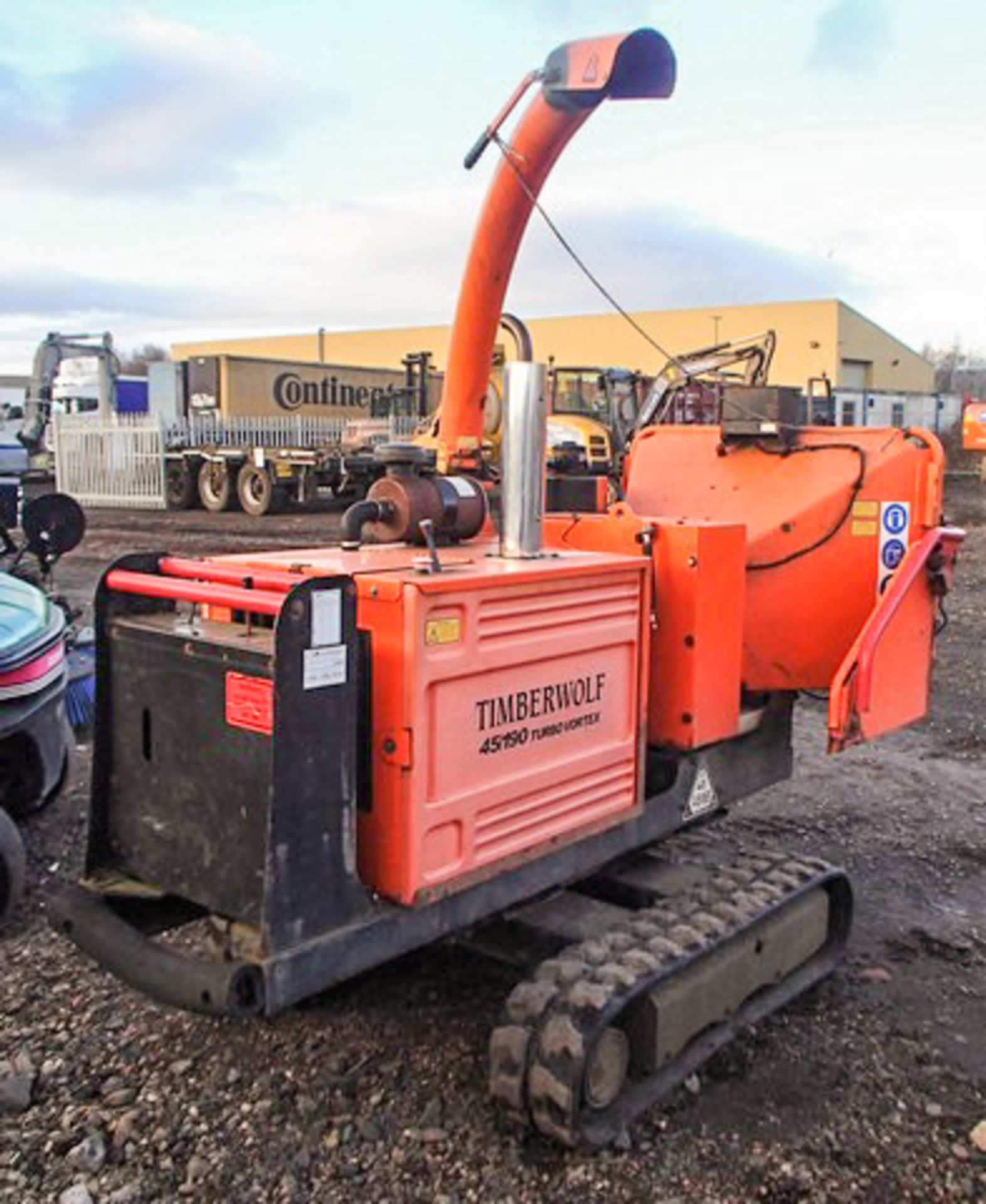 2010 TIMBERWOOLF WOOD CHIPPER, MODEL TW190 TFTR,S/N 21056015, HRS 1325 SHOWING ON CLOCK, ASSET NO