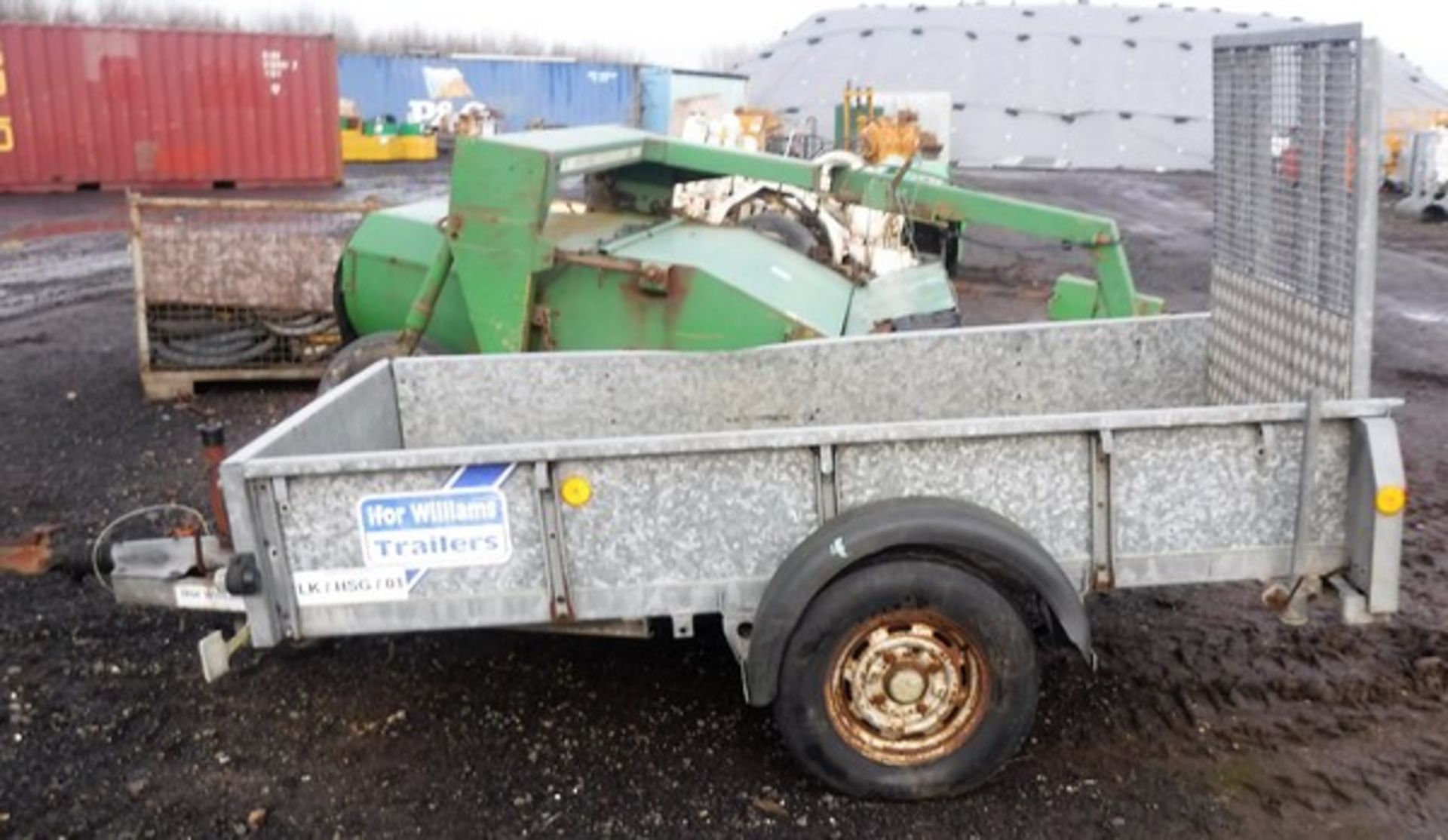 IVOR WILLIAMS 8' X 4' SINGLE AXLE TRAILER WITHREAR TAILGATE, S/N - LK/HSG/01 - Image 2 of 6