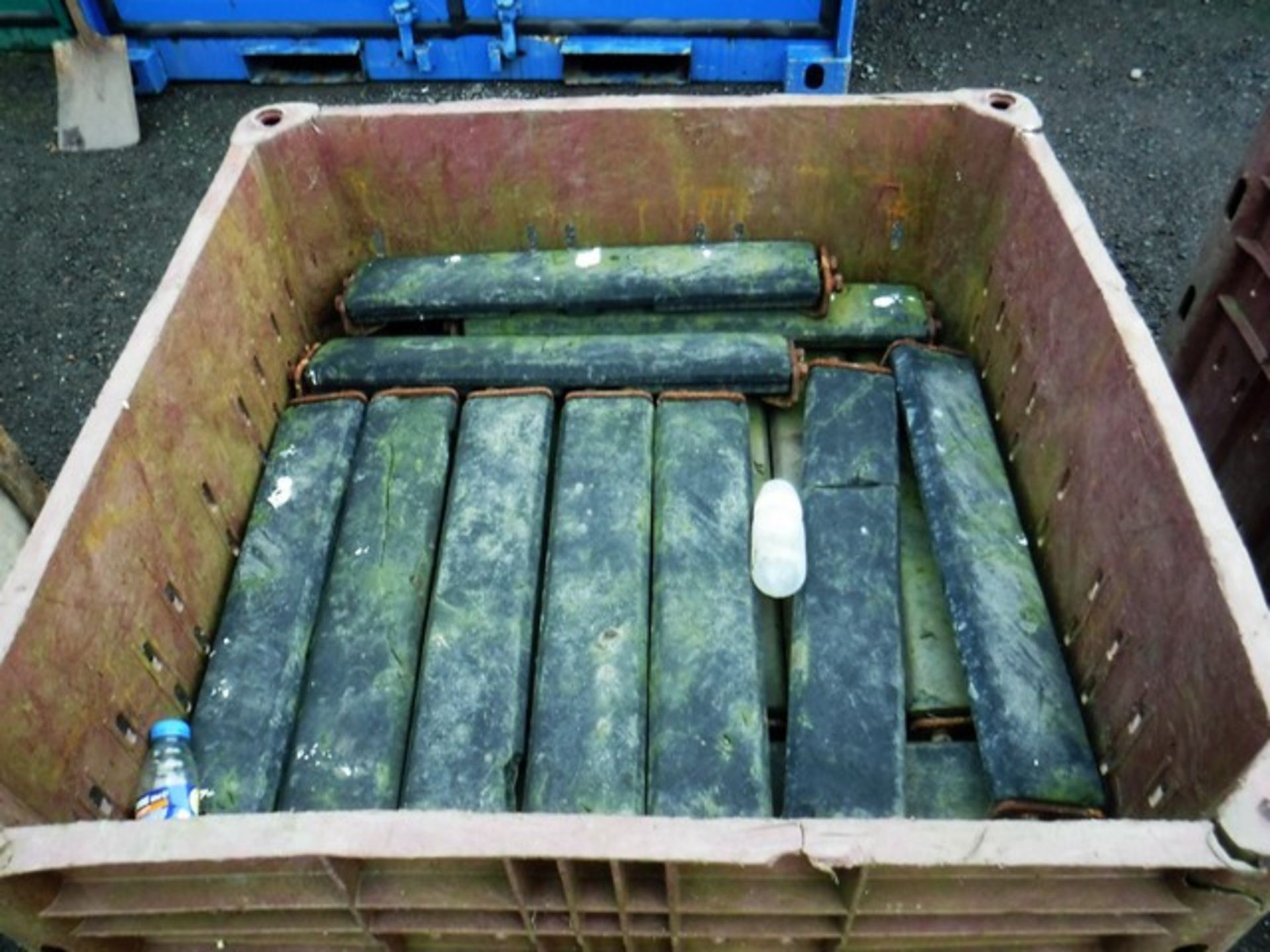 BOX OF USED TRACK PADS FOR EXCAVATORS