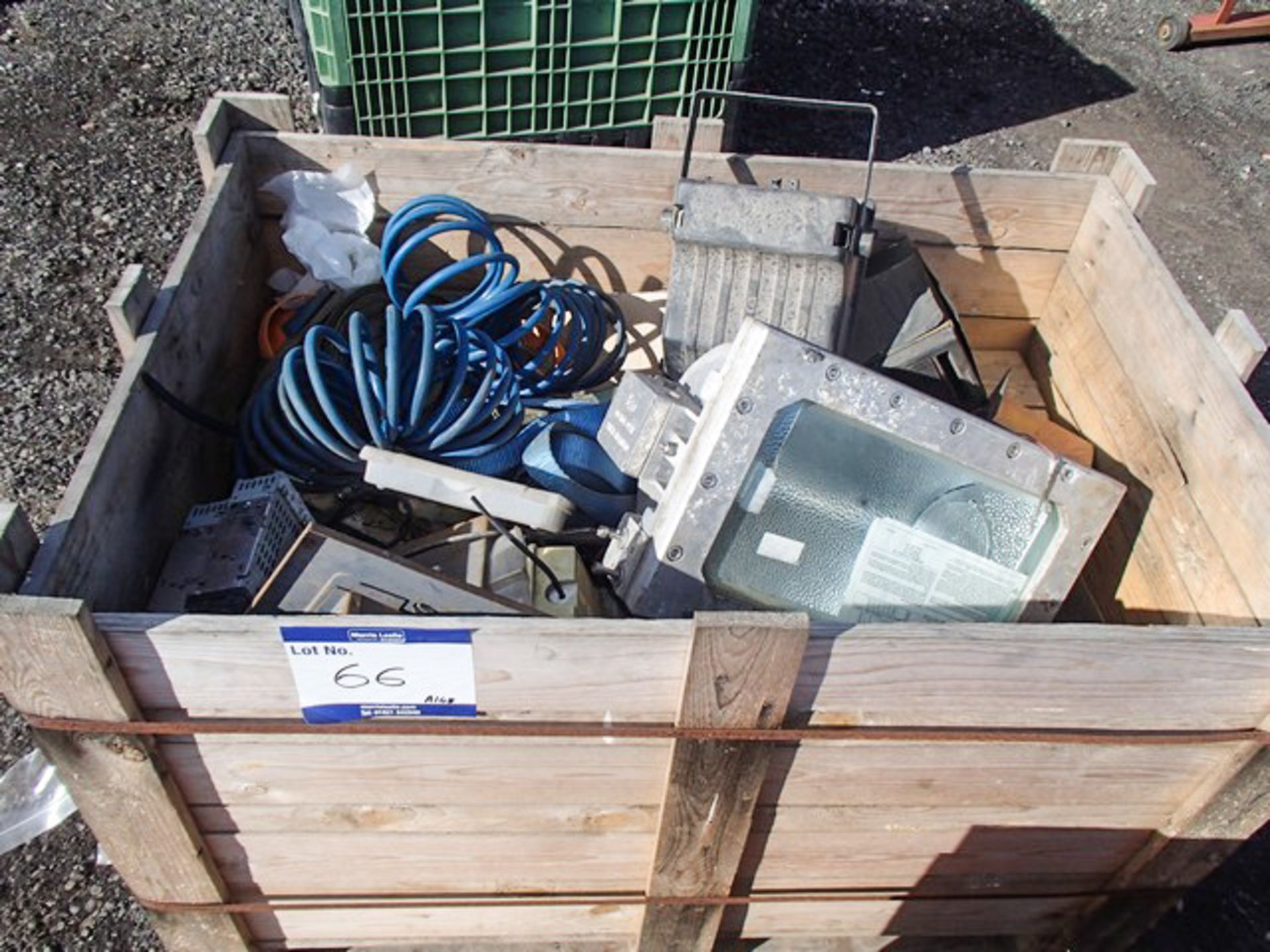 BOX OF LIGHTS, STEREOS & ELECTRIC BOX