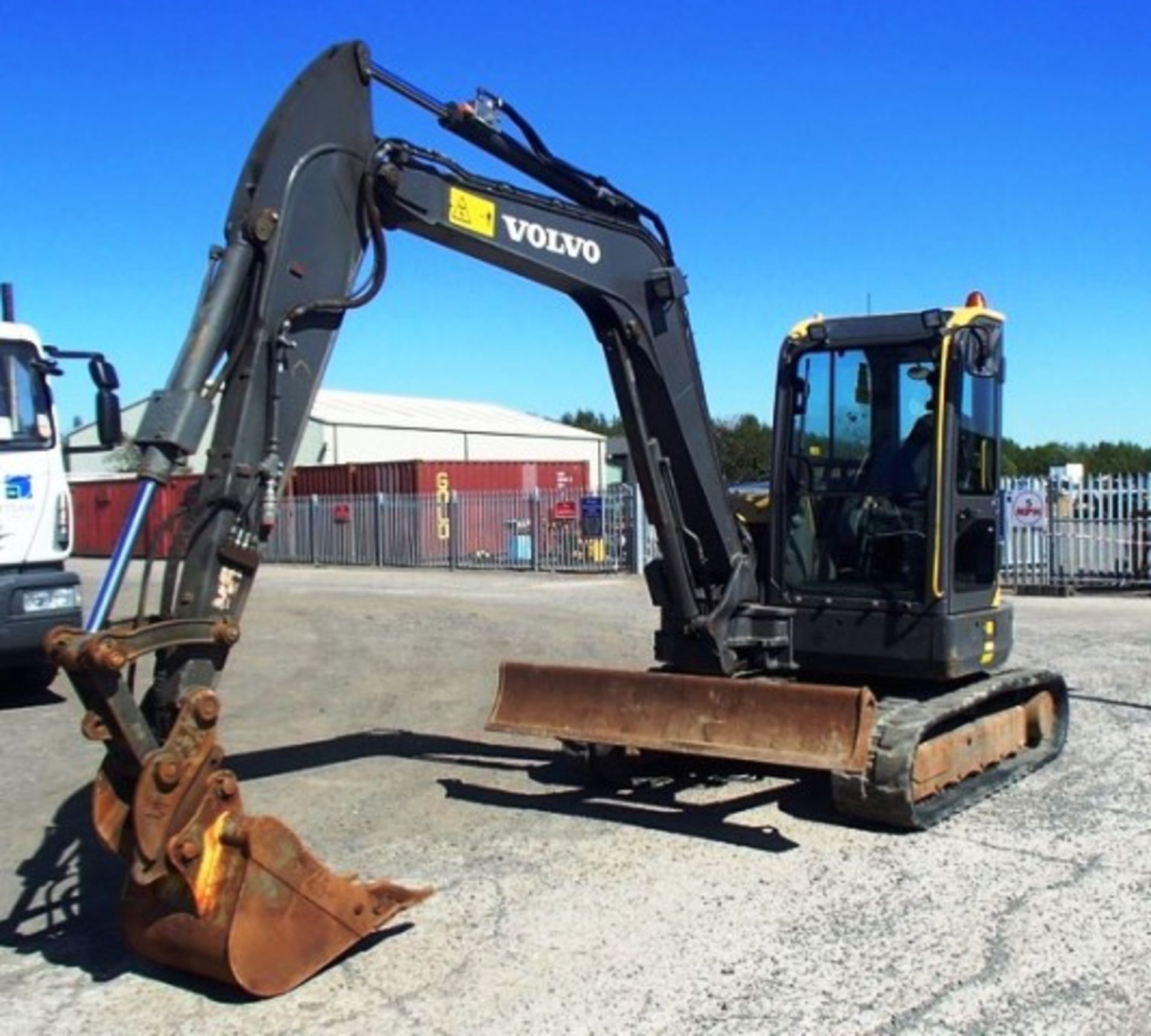 2013 VOLVO EDR58D. S/N VCEOOC58J00280134C/W RUBBER TRACKS, PIPED FOR HAMMER 1 BUCKET, 3989HRS (NOT V