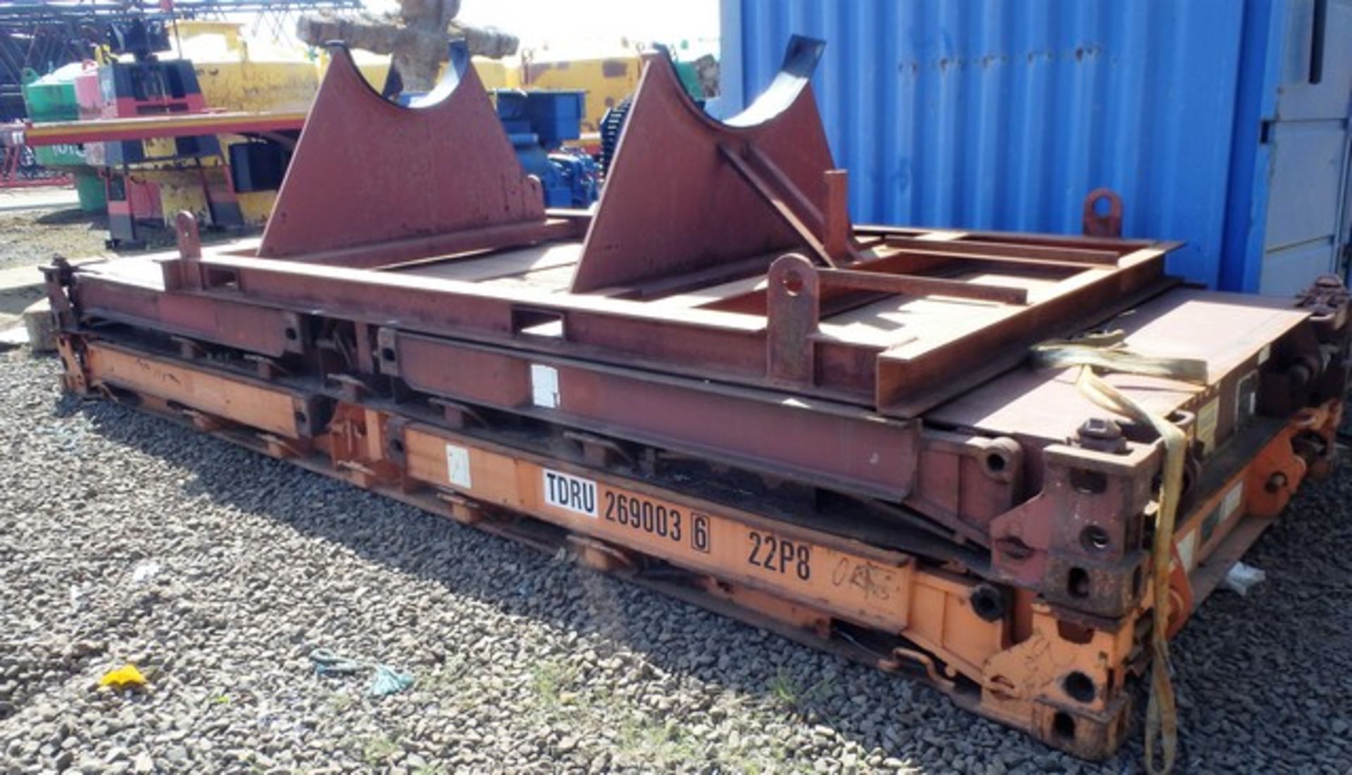 2 X 20FT USED FLAT RACK CONTAINERS*** SOLD FROM & LOCATED AT BRIGGS MARINE, BURNTISLAND, VIEWING BY