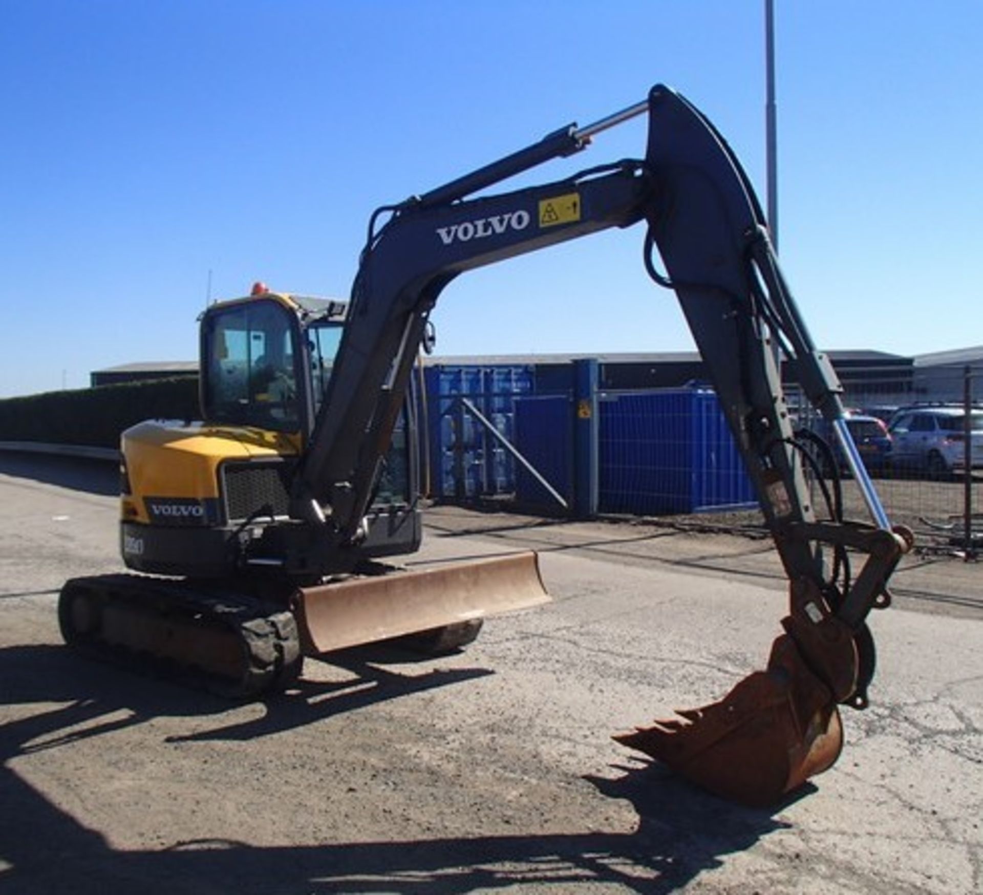 2013 VOLVO EDR58D. S/N VCEOOC58J00280134C/W RUBBER TRACKS, PIPED FOR HAMMER 1 BUCKET, 3989HRS (NOT V - Image 12 of 21