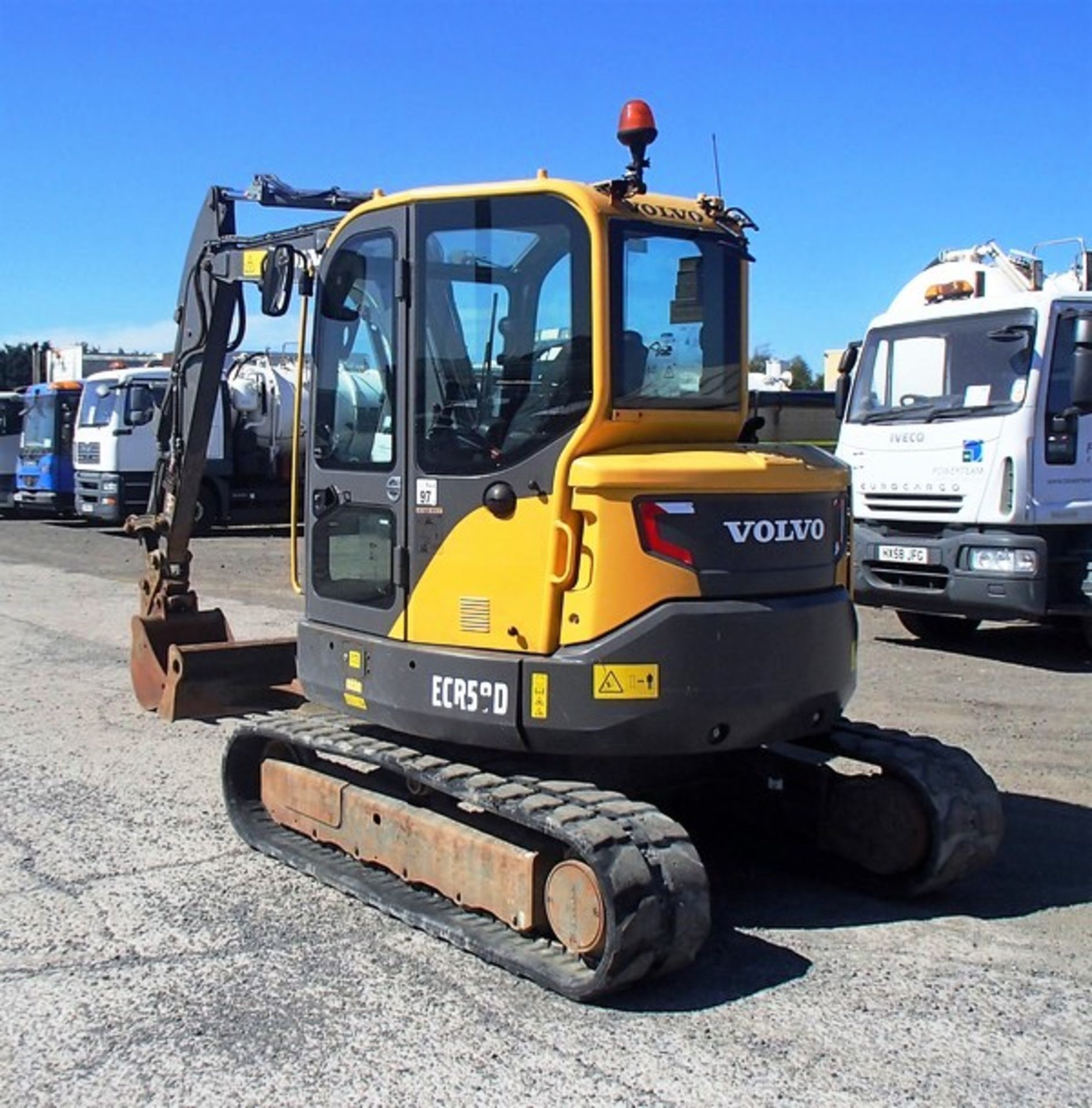 2013 VOLVO EDR58D. S/N VCEOOC58J00280134C/W RUBBER TRACKS, PIPED FOR HAMMER 1 BUCKET, 3989HRS (NOT V - Image 18 of 21