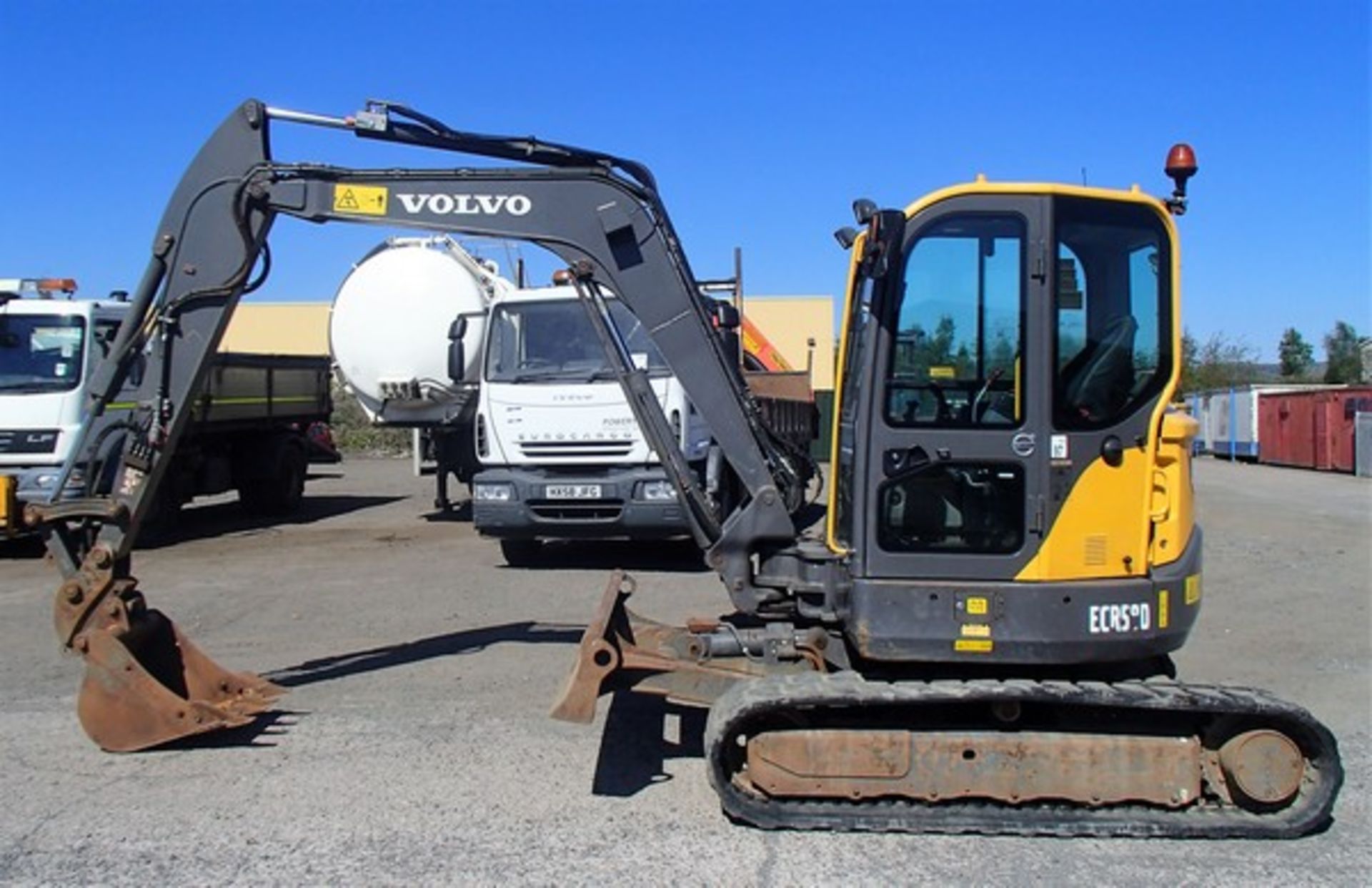 2013 VOLVO EDR58D. S/N VCEOOC58J00280134C/W RUBBER TRACKS, PIPED FOR HAMMER 1 BUCKET, 3989HRS (NOT V - Image 19 of 21