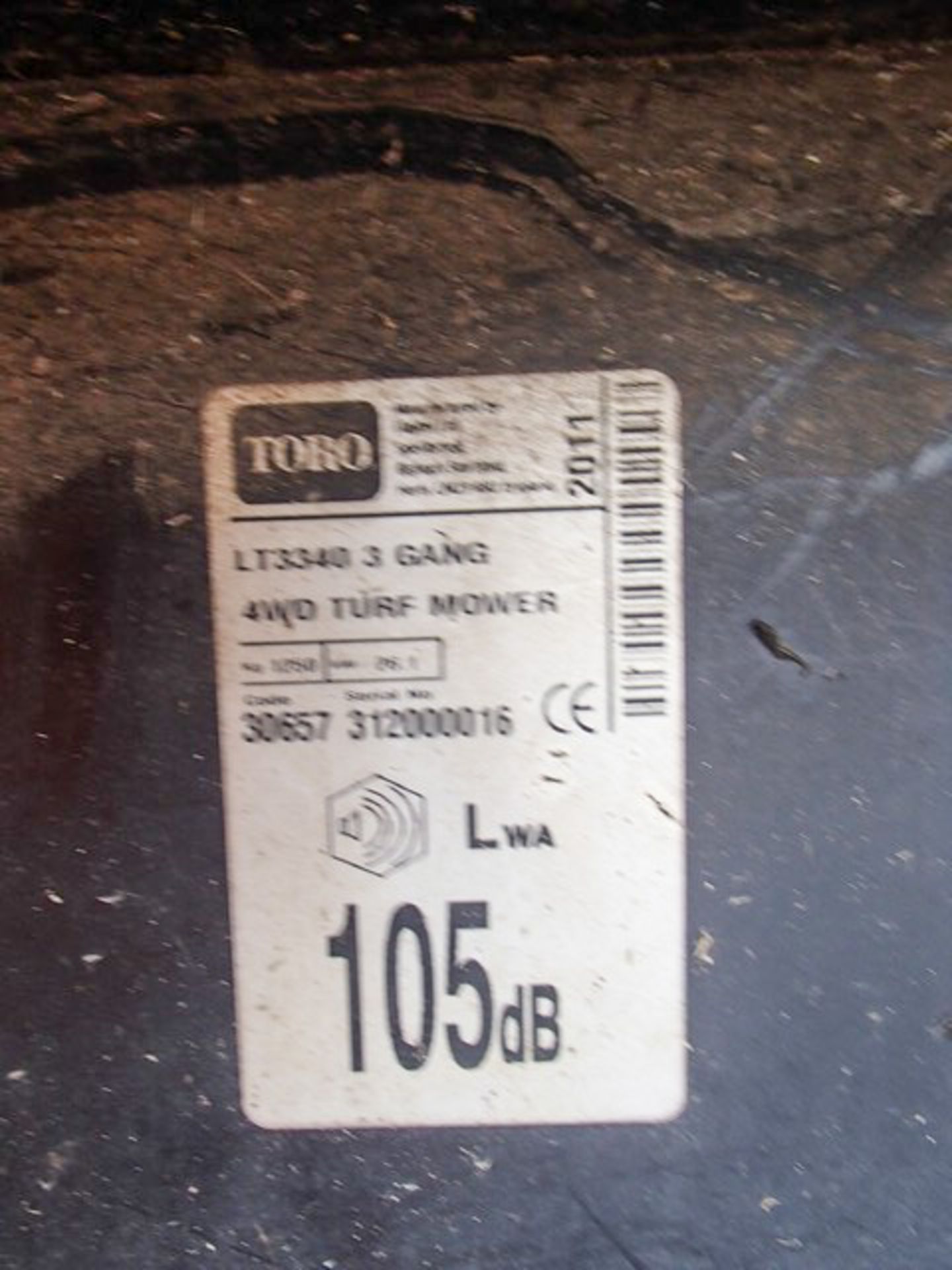 2012 TORO MOWING MACHINE, 2 AXLES, 1498CC, REG - SP61 EBZ - 1779 HRS (NOT VERIFIED) - Image 12 of 17