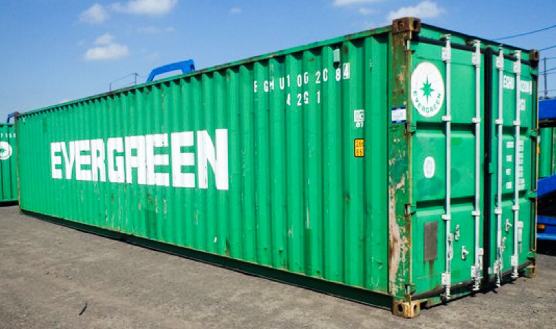 2008 USED 40 X 8 X 8 SHIPPING CONTAINER, S/N EGHU1002084