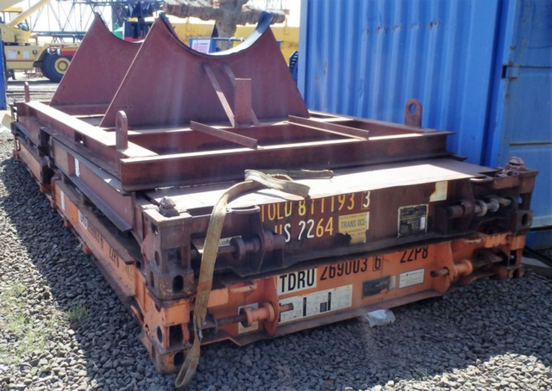 2 X 20FT USED FLAT RACK CONTAINERS*** SOLD FROM & LOCATED AT BRIGGS MARINE, BURNTISLAND, VIEWING BY - Image 4 of 5