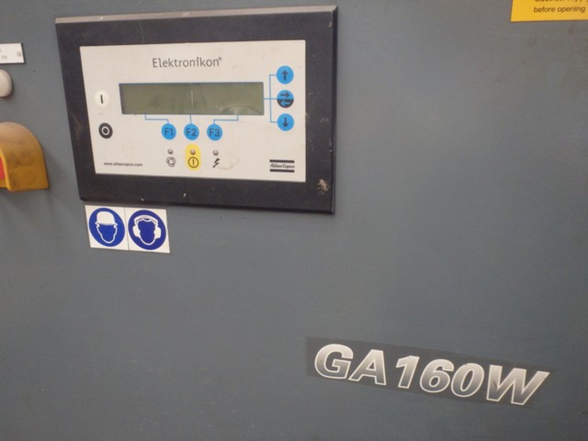 2007 ATLAS COPCO STATIONERY AIR COMPRESSOR MODEL GA160W-100X, C/W FD600 DRIER, ONLY DONE TEST HOURS - Image 5 of 7