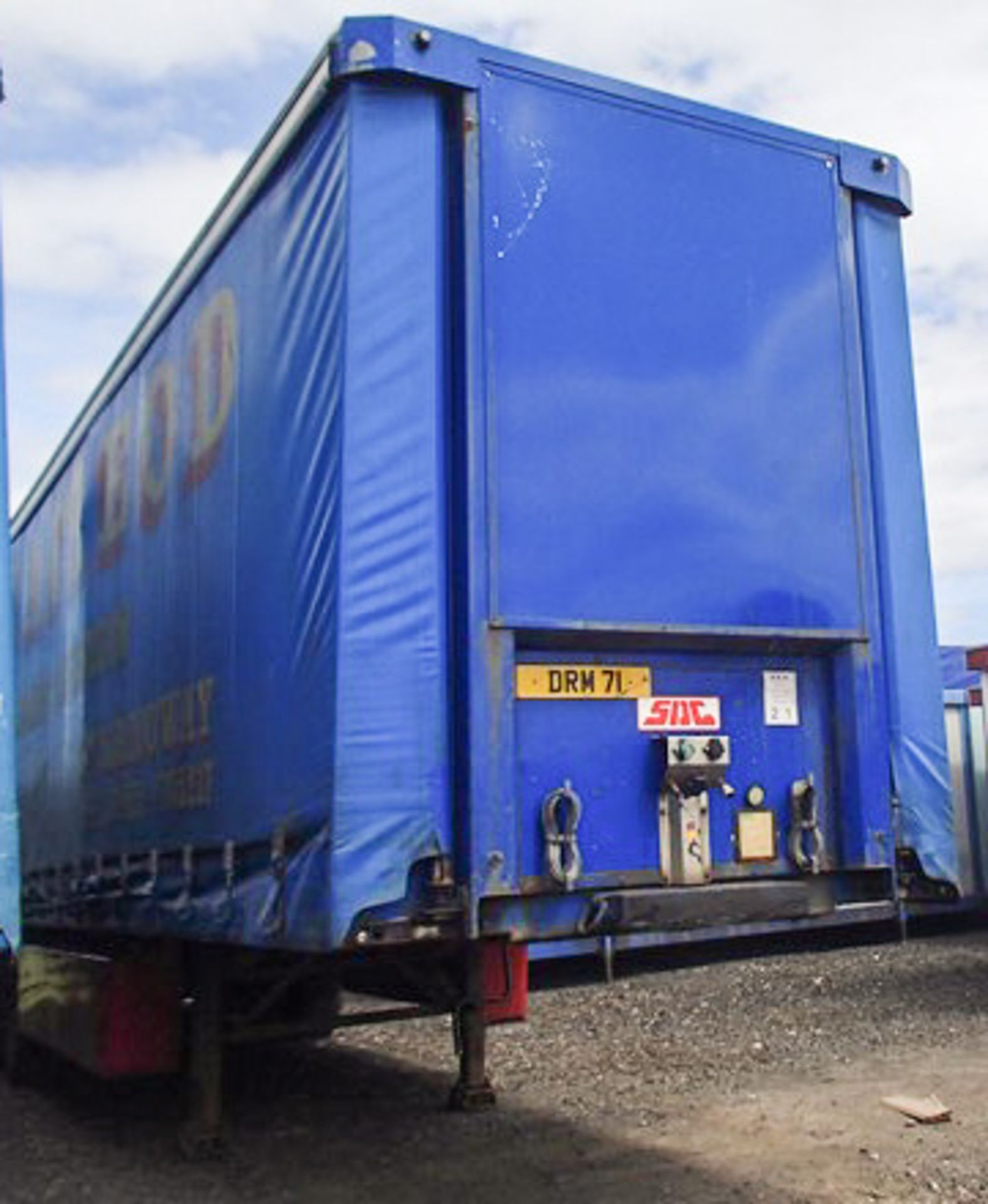 2007 S. D. C. CURTAINSIDER, TRAILER ID - C229027, 3 AXLES, MOT EXPIRY - 09/17 - Bild 6 aus 8