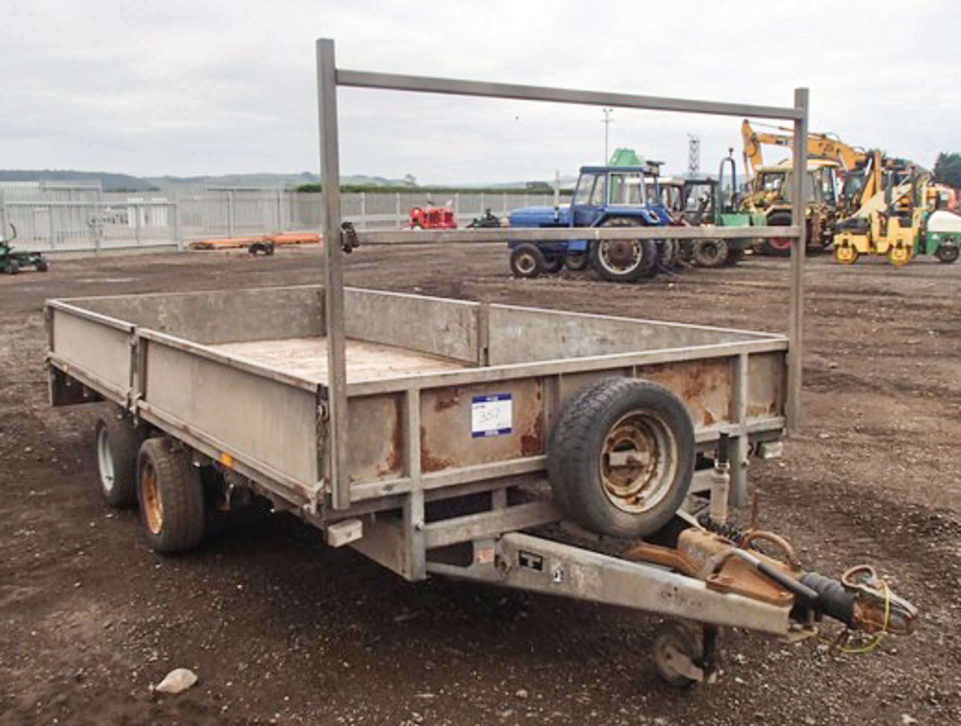 2010 IFOR WILLIAMS 14 X 6.6 FLAT TRAILER WITH SIDES, LIGHTS & BRAKES WORKING - Bild 3 aus 10