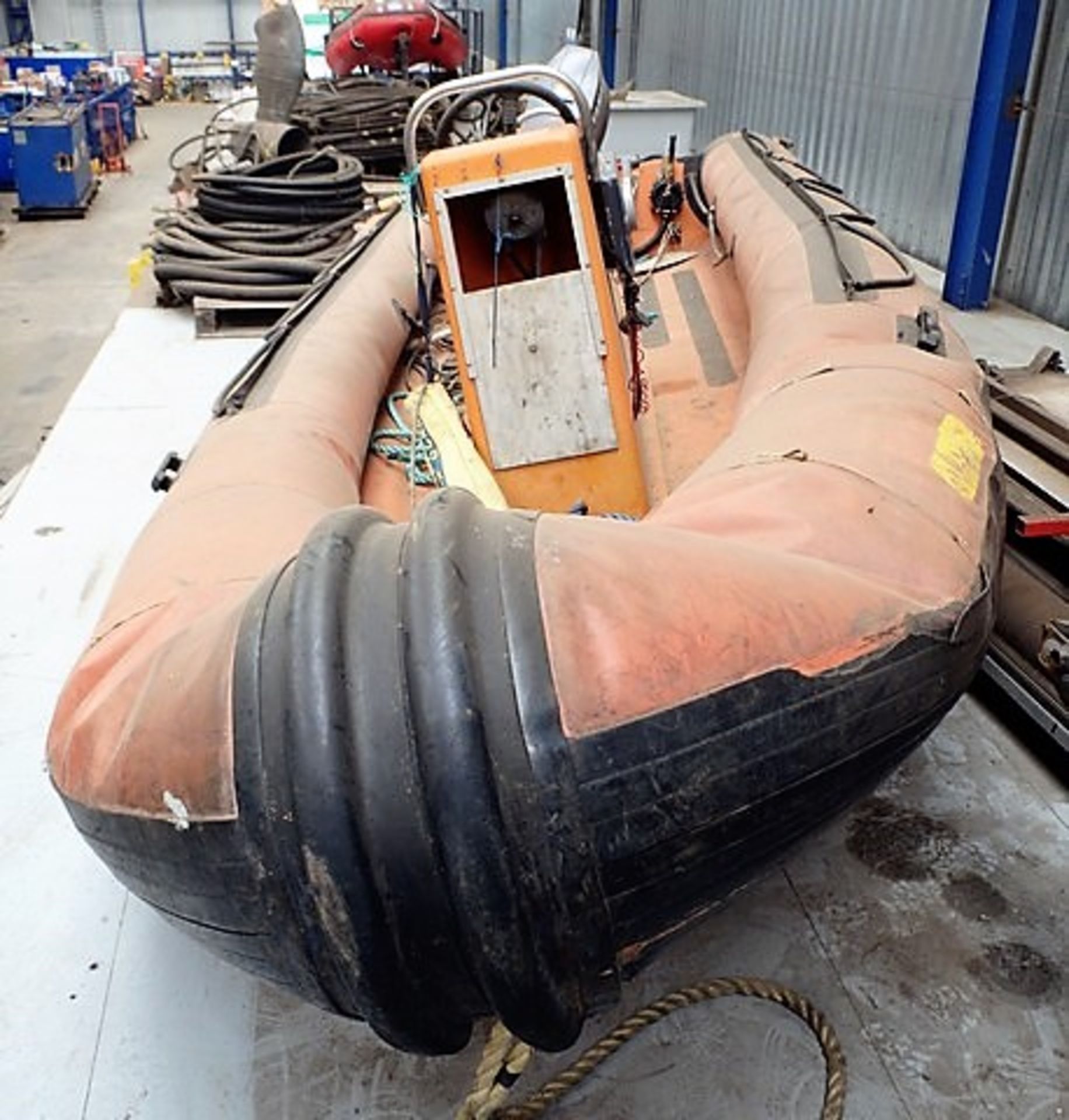 5.4M X 2.1M RHIB, C/W YAMAHA 55 OUTBOARD MOTOR, REASONABLE CONDITION - NEEDS SOME ATTENTION ** 10% B