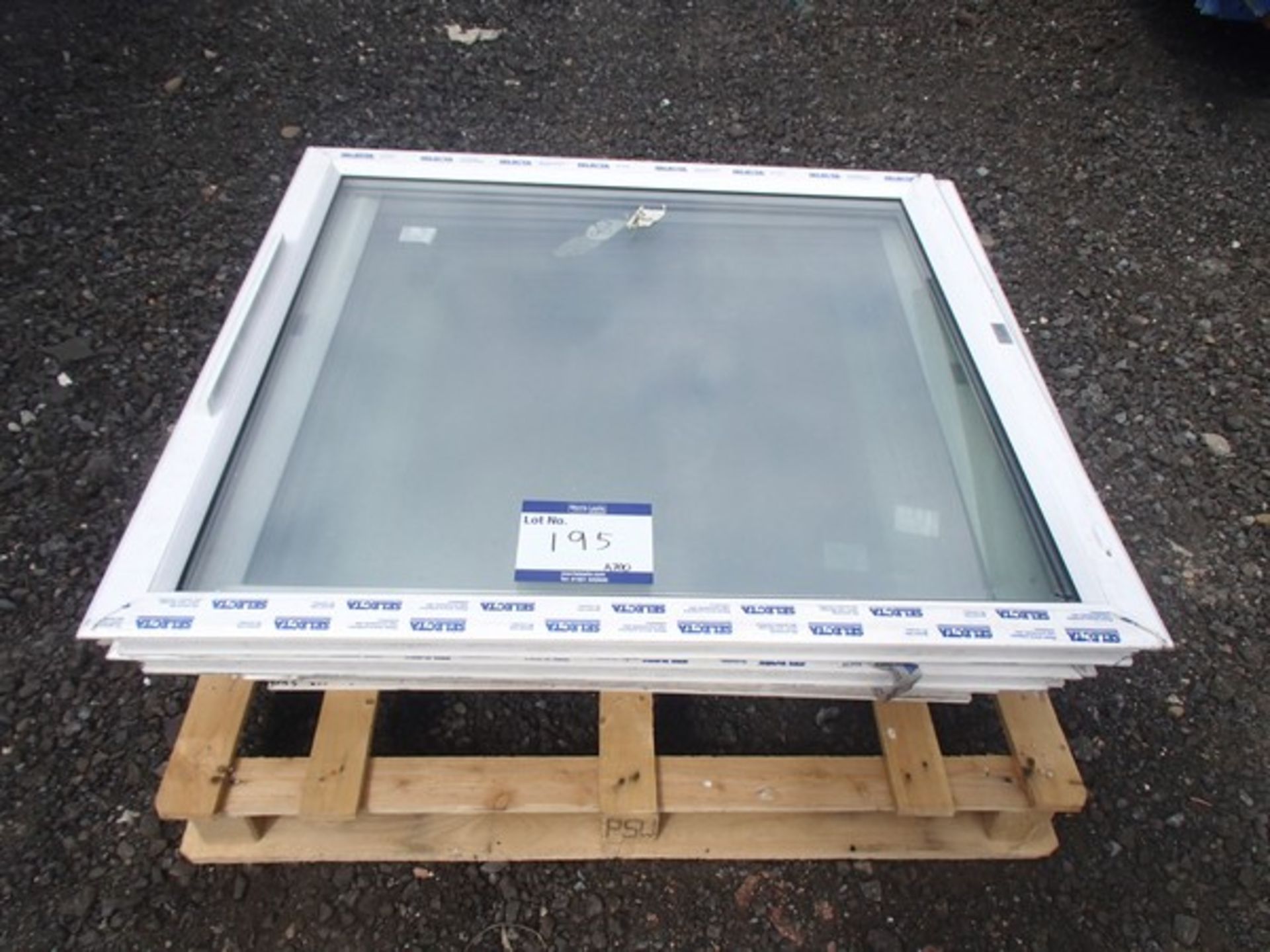 4 X PVC WINDOWS 1080MM X 1060MM, 1 PVC WINDOW 1000MM X 900MM, 1 PVC WINDOW 900MM X 700MM