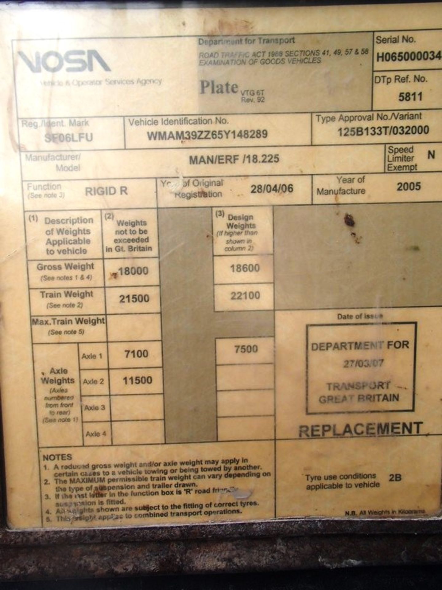 MAN18.225 MODEL ERF/ 18.225 M2000 - 6870cc - Image 10 of 24