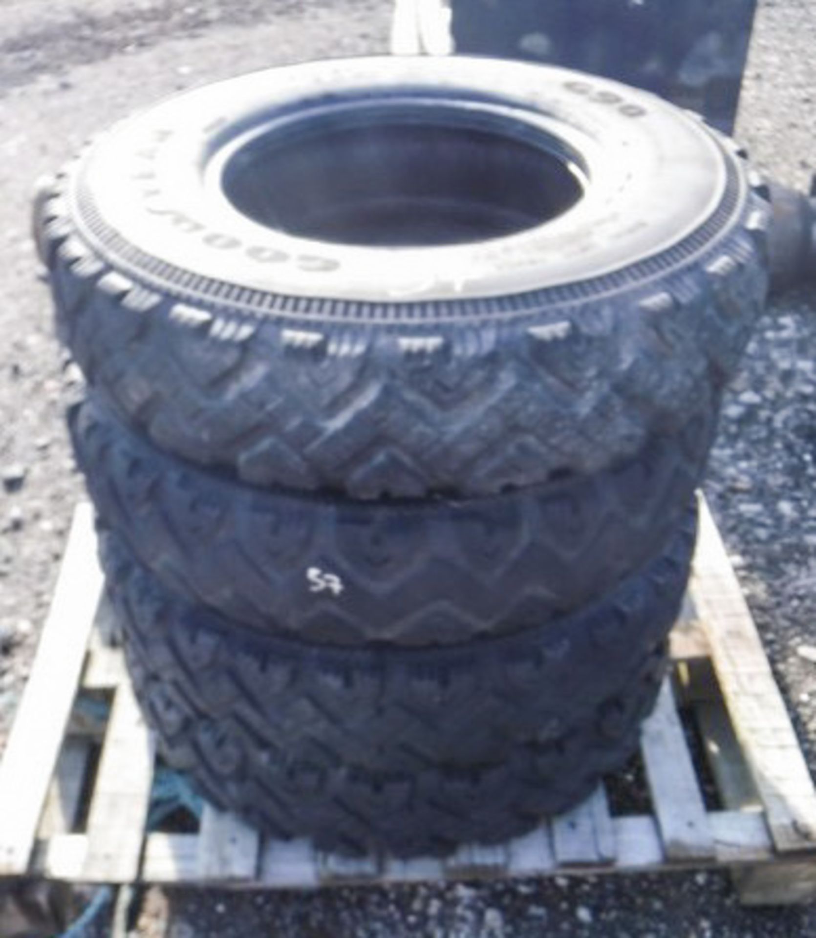 4 X USED GOODYEAR TYRES, 750 16 10 PLY RATING - Image 2 of 2