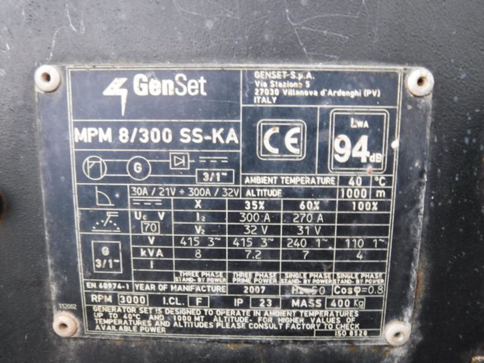 GEN SET WELDER / GENERATOR - Image 5 of 9