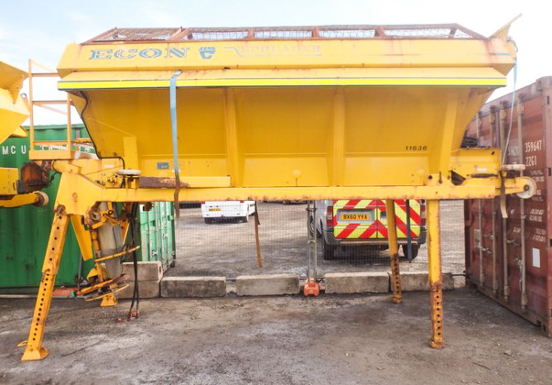 2008 ECON DEMOUNTABLE SPREADER, MODEL WZCOVJ46, S/N 17968, PLANT NO - 11637, UNLADEN WEIGHT - 1855KG