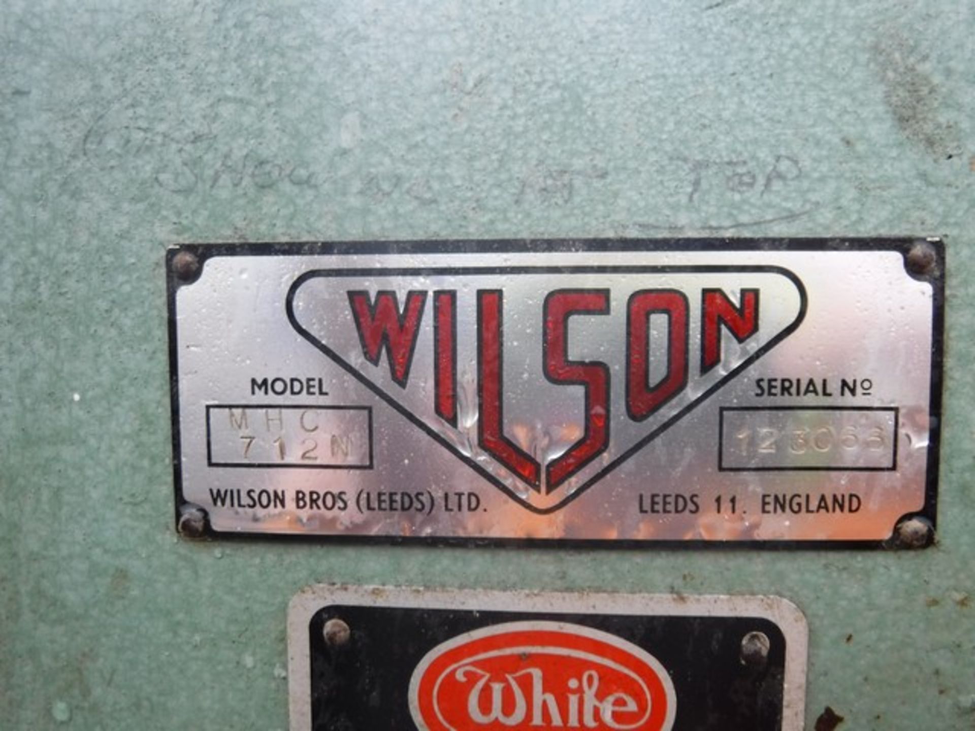 WILSON MORTICER/CHISEL & BOX OF CHISELS MODEL - MHC712N, S/N 123066 / M469105, 3 PH, 440VOLTS, 2.75A - Image 6 of 8