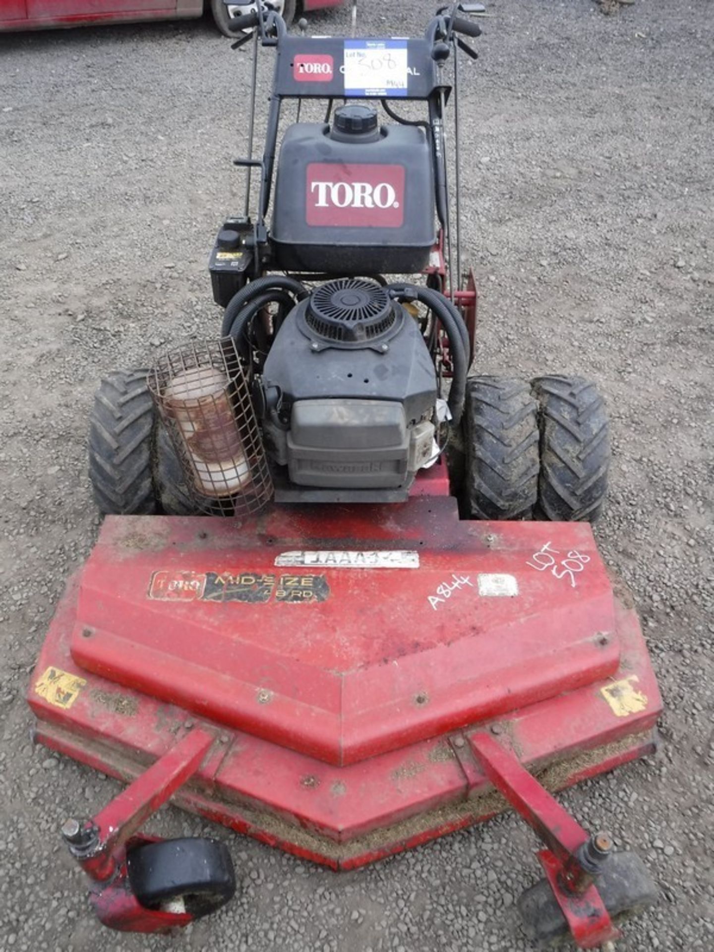 TORO WALK BEHIND COMMERCIAL MOWER, KAWASAKI ENGINE, 48INCH CUTTING DECK, MODEL - 3033, S/N 28000012