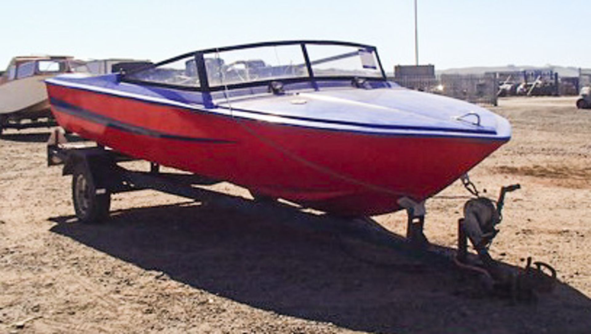 SPEED BOAT & TRAILER WITH SPARE WHEEL - Image 2 of 6