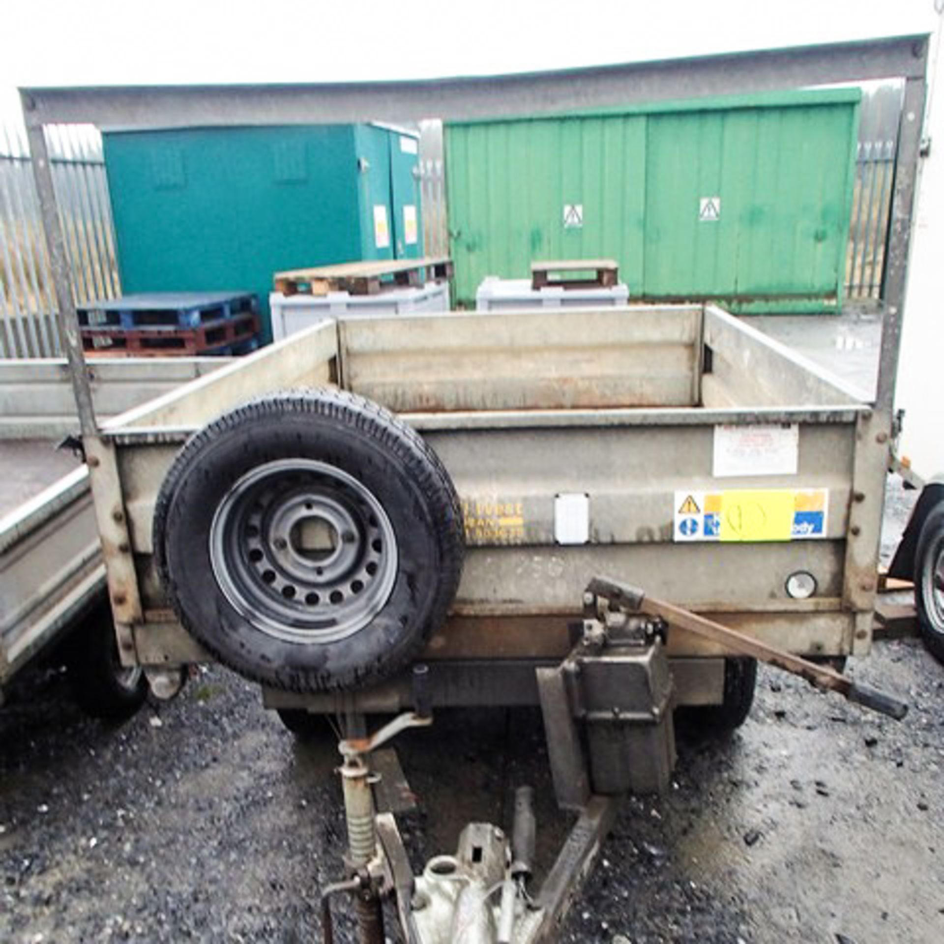 8' X 5' CONWAY TWIN AXLE DROPSIDE TIPPER, MODEL TT2600, S/N TA10553, ASSET 758-4379 - Image 3 of 5