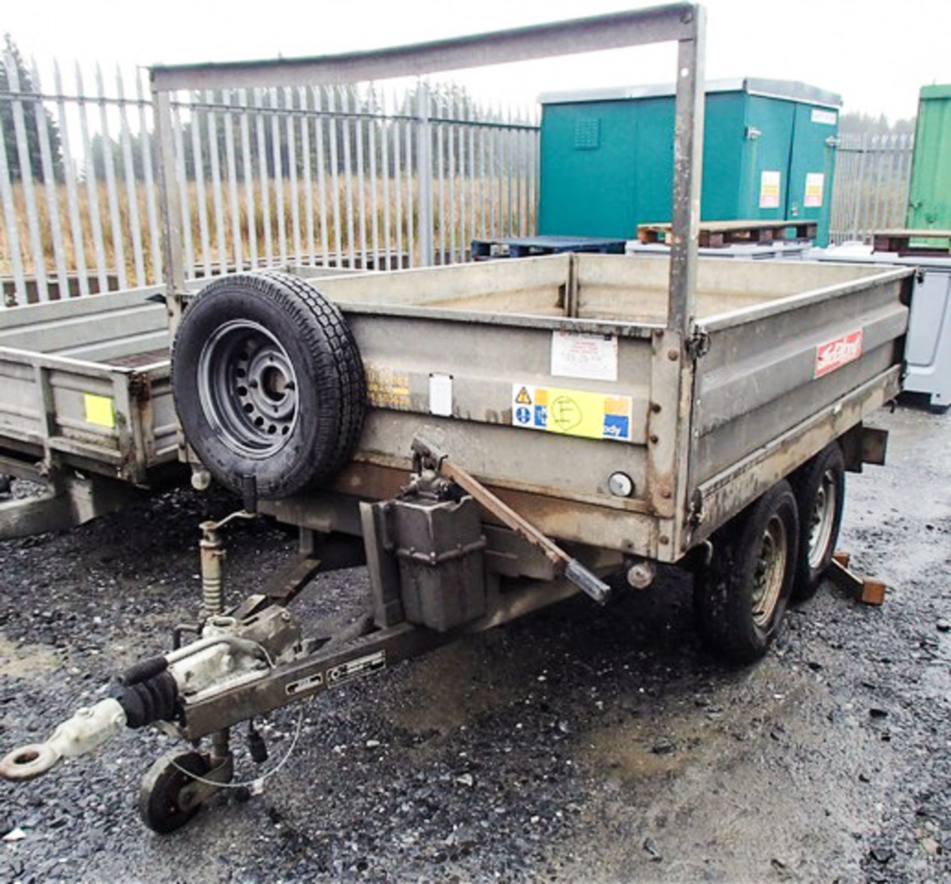 8' X 5' CONWAY TWIN AXLE DROPSIDE TIPPER, MODEL TT2600, S/N TA10553, ASSET 758-4379