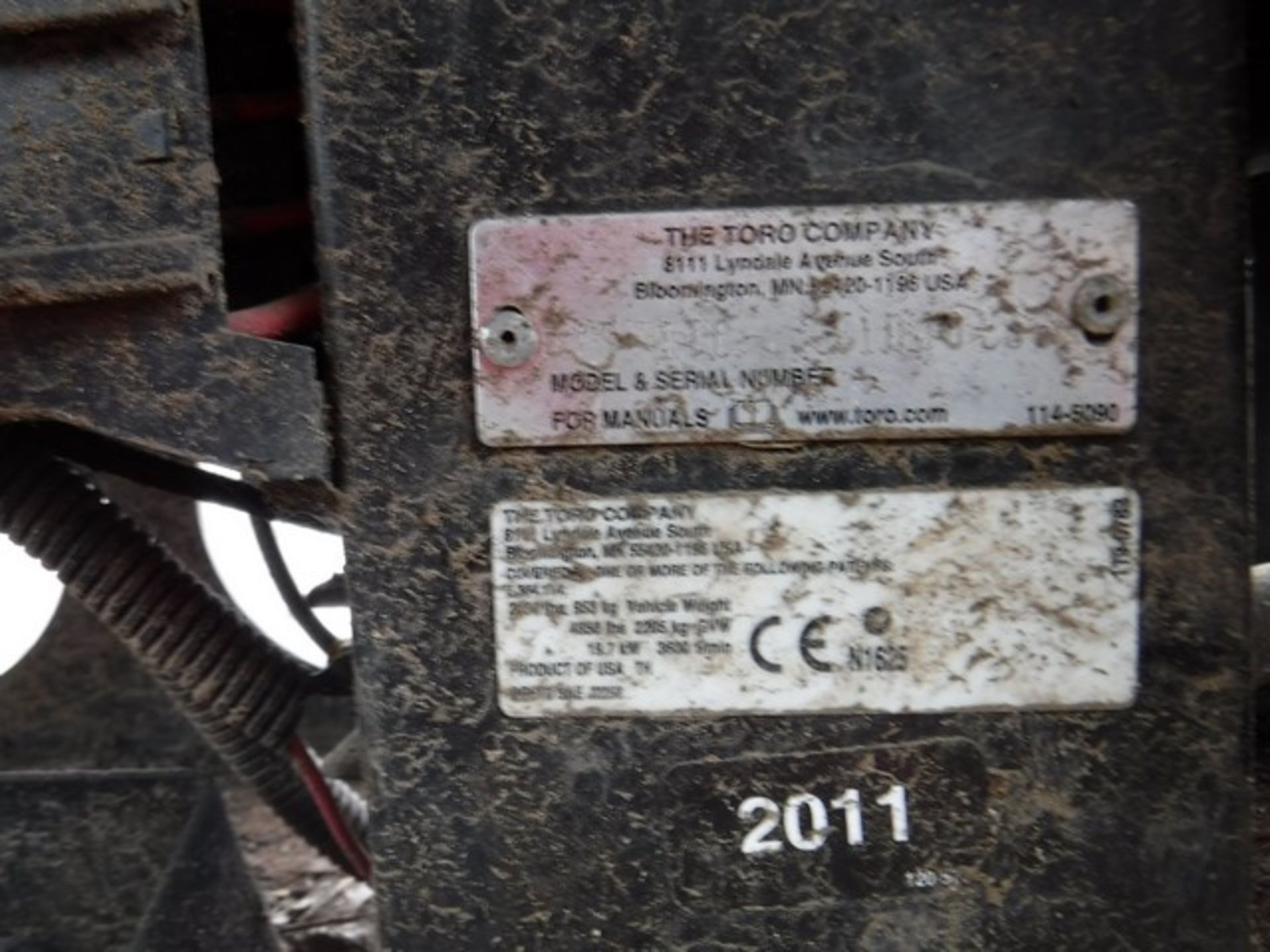 2011 TORO WORKMAN HDX 4WD, S/N 311000136, REG - SP60EFU, 4 X 4 UTILITY VEHICLE, VEHICLE NOT DRIVING - Image 6 of 14