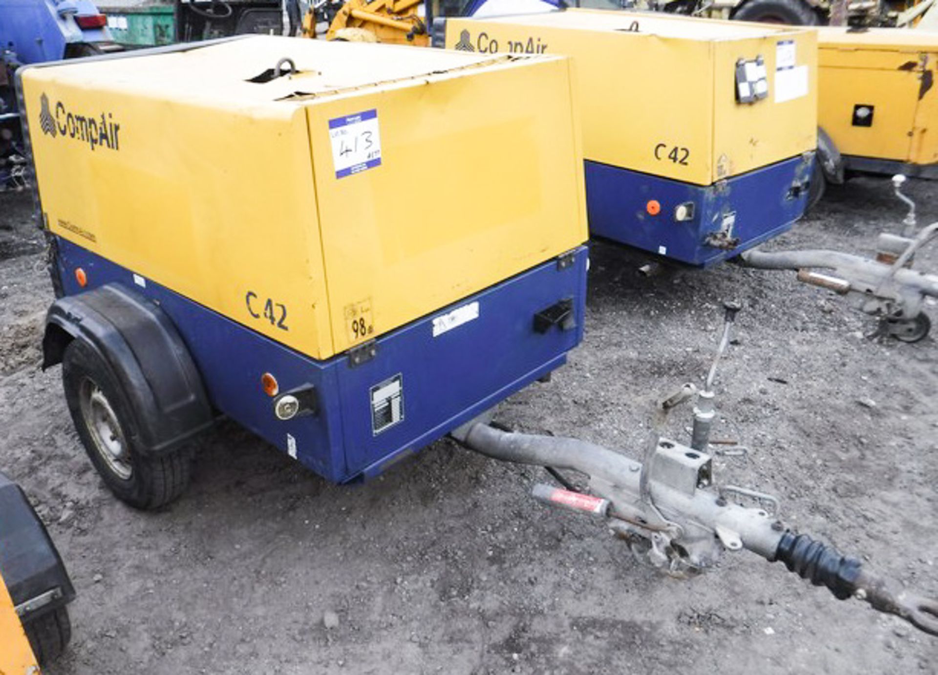 2005 COMPAIR COMPRESSOR C32, MODEL TYPE DCT0406, 1321HRS (NOT VERIFIED)