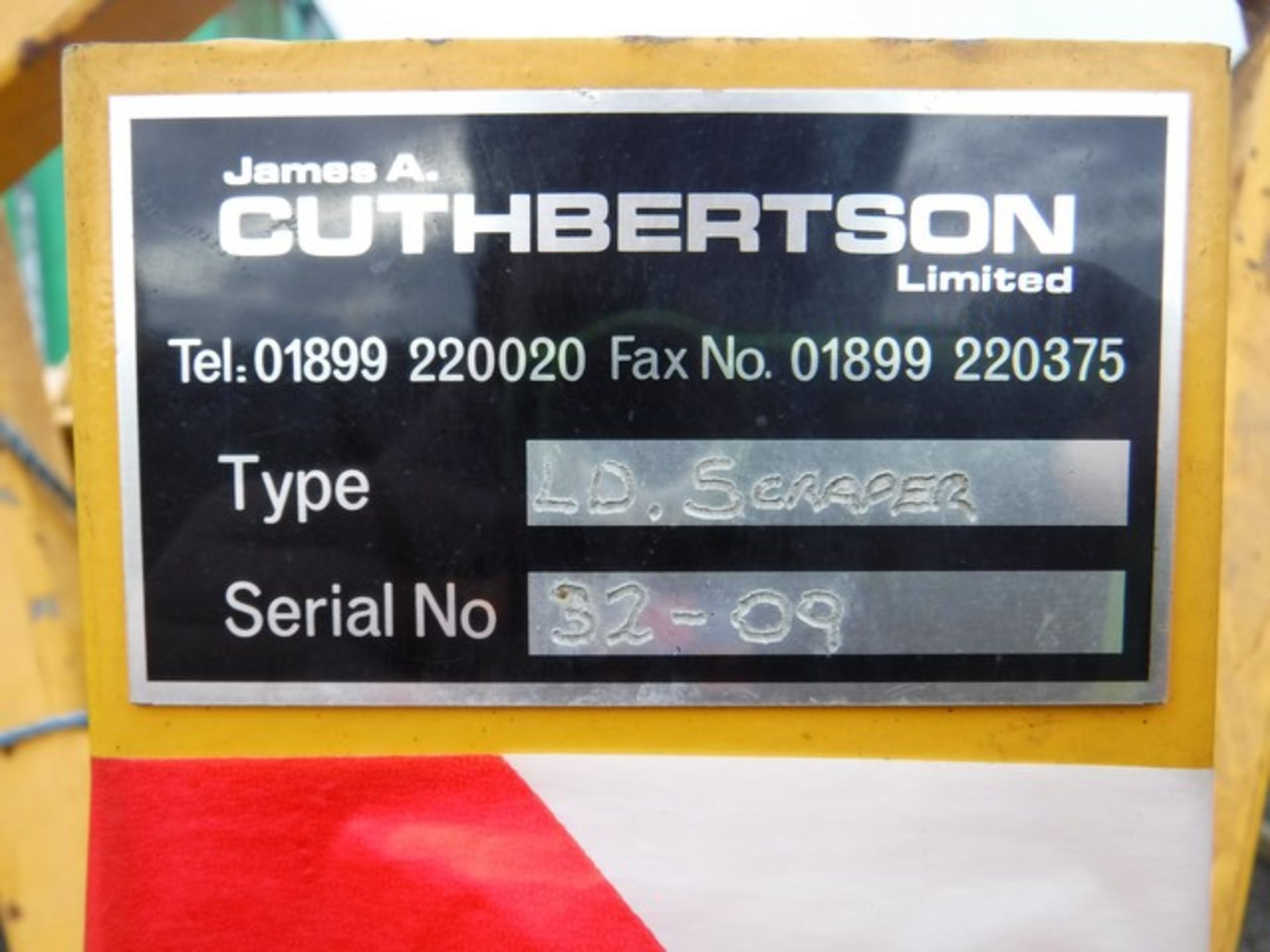 10FT X 2FT CUTHBERTSON SNOW PLOUGH BLADE, LORRY MOUNTED, S/N 32/09 - Image 3 of 3