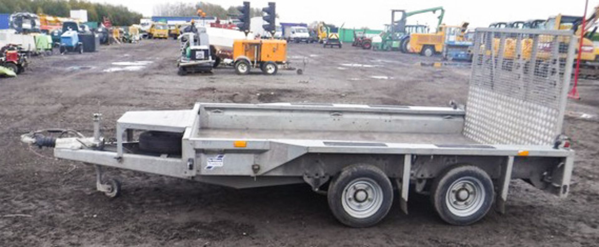 2014 IFOR WILLIAMS GX106 PLANT TRAILER, BRAKES & LIGHTS WORKING