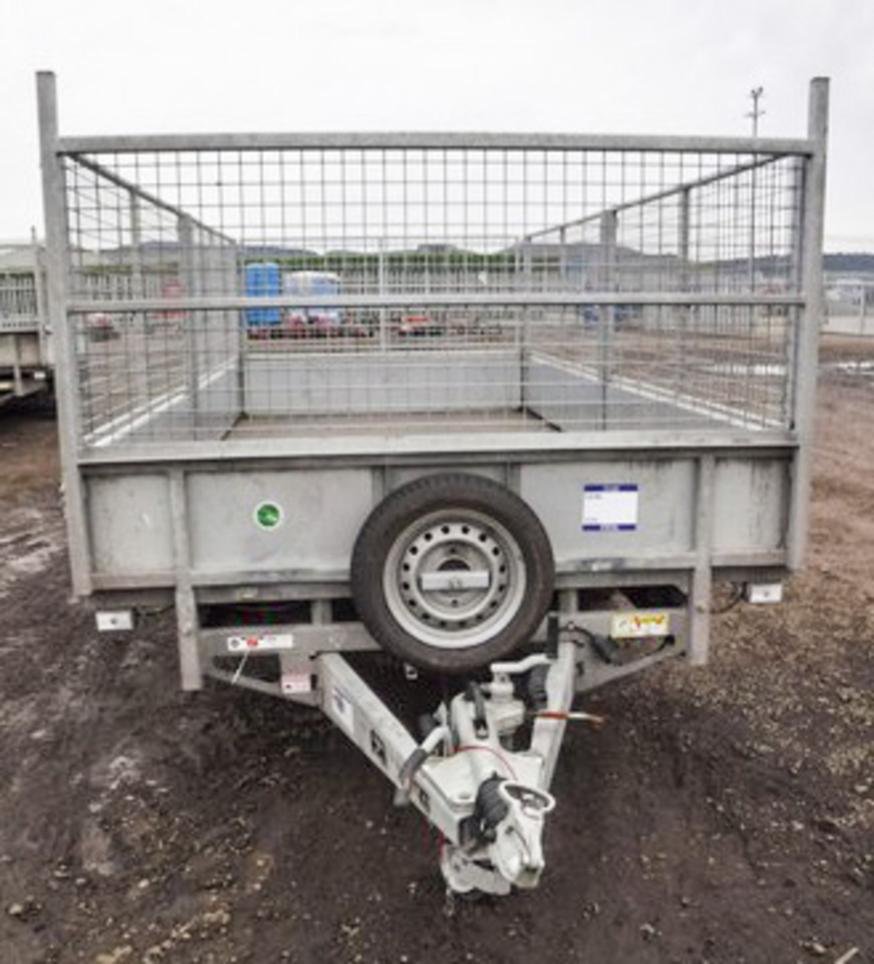 2016 IFOR WILLIAMS L146 14FT PLANT TRAILER C/W CAGED SIDES & 8FT RAMPS, ASSET NO 12007104 - Image 5 of 9