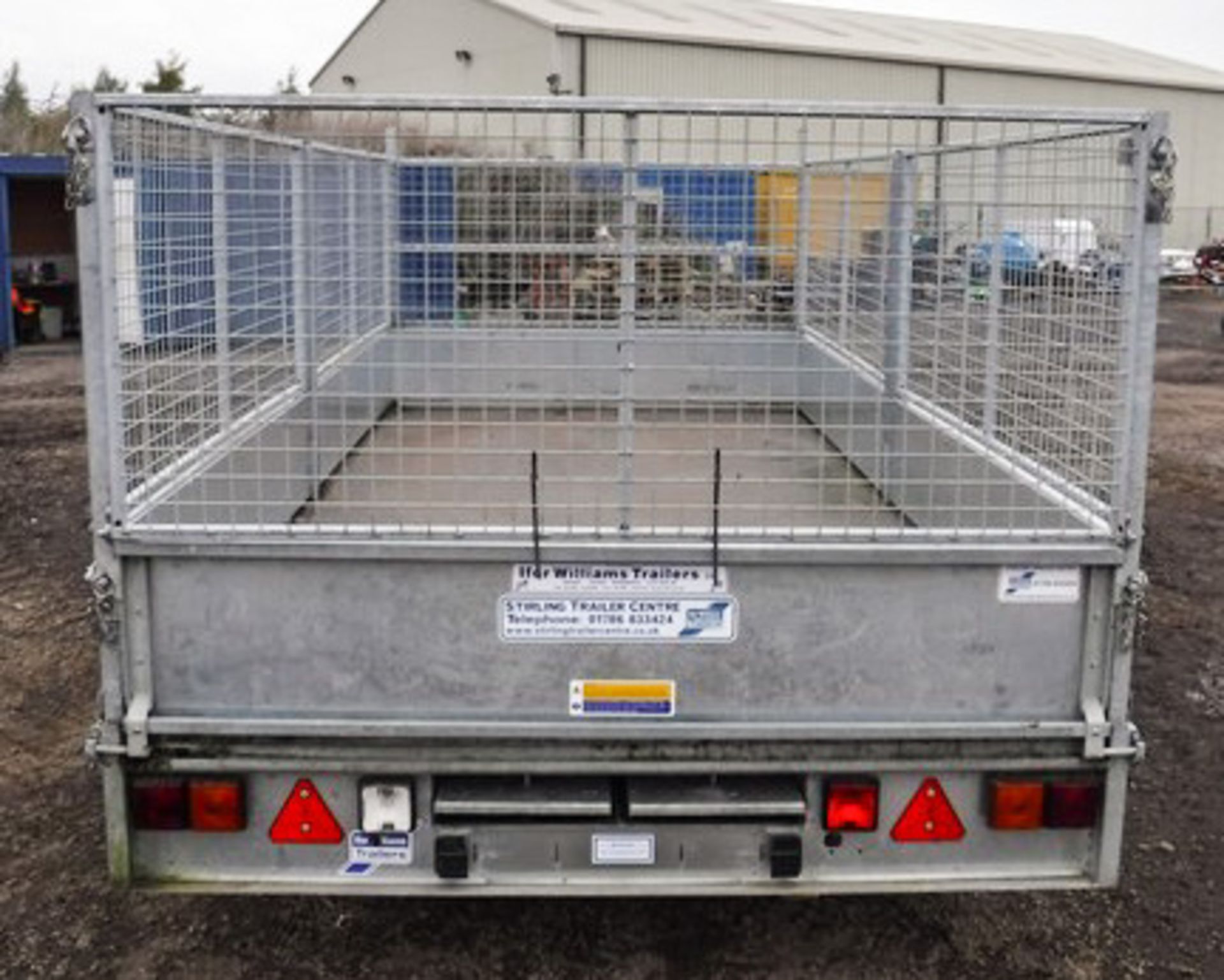 2016 IFOR WILLIAMS L146 14FT PLANT TRAILER C/W CAGED SIDES & 8FT RAMPS, ASSET NO 12007104 - Image 2 of 9