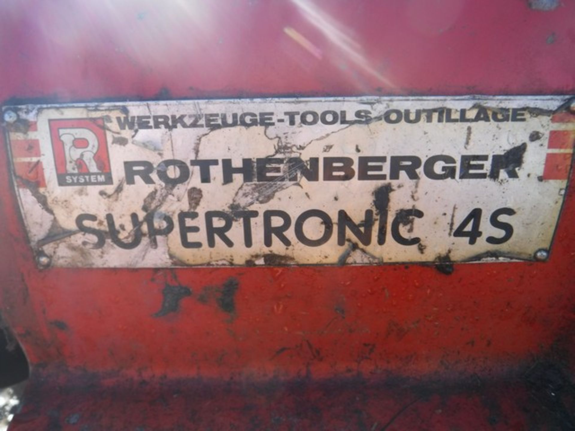 ROTHENBERGER SUPERTRONIC 4S LATHE ** 10% BUYERS PREMIUM ** - Image 2 of 3