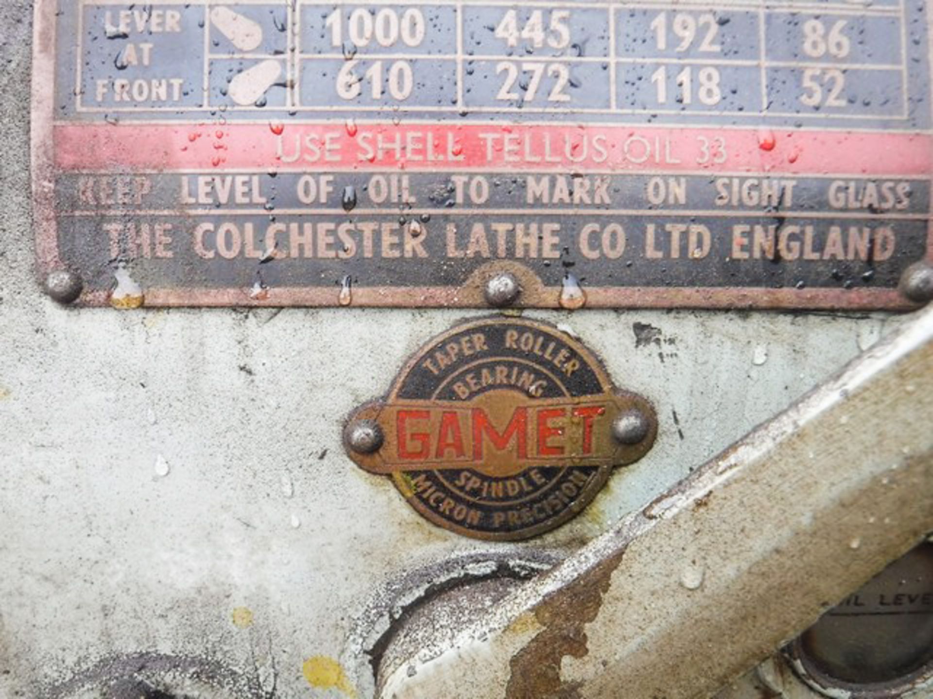 COLCHESTER STUDENT LATHE - Image 3 of 4