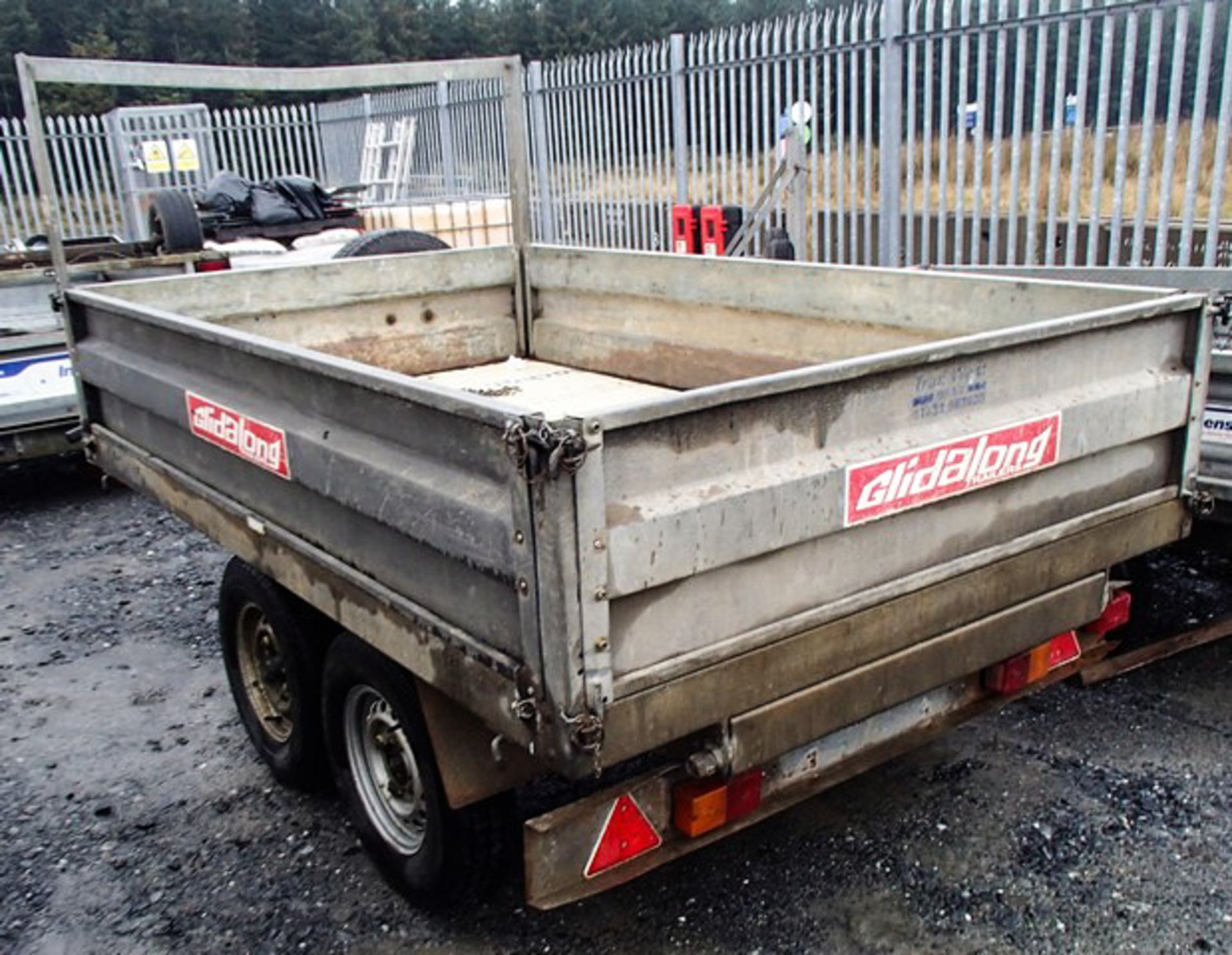 8' X 5' CONWAY TWIN AXLE DROPSIDE TIPPER, MODEL TT2600, S/N TA10553, ASSET 758-4379 - Image 2 of 5