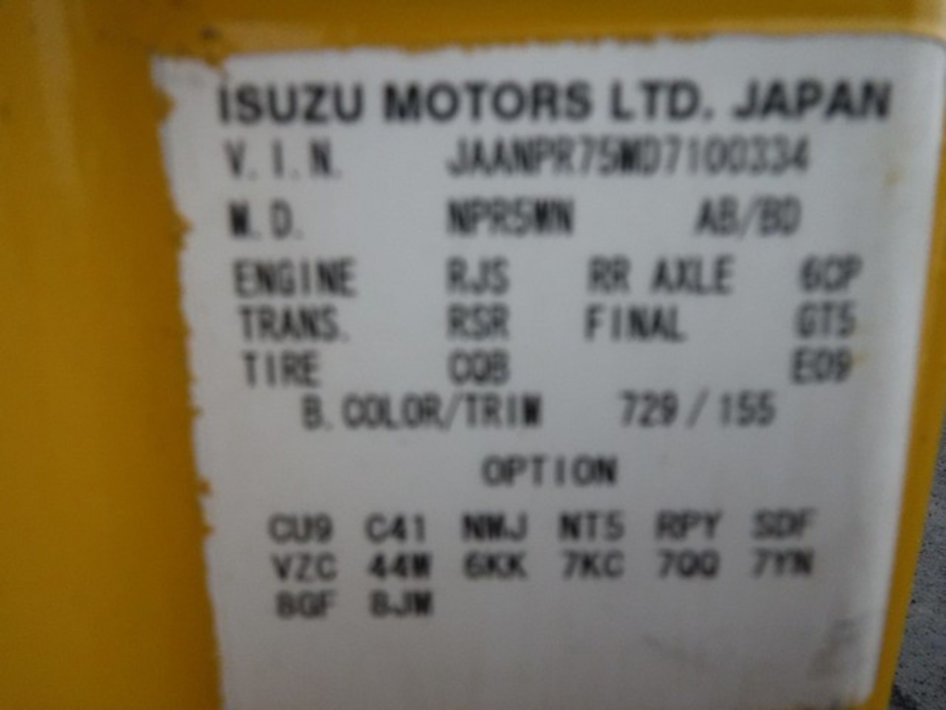 ISUZU TRUCKS MODEL FORWARD N75.190 AUTO - 5193cc - Image 11 of 20