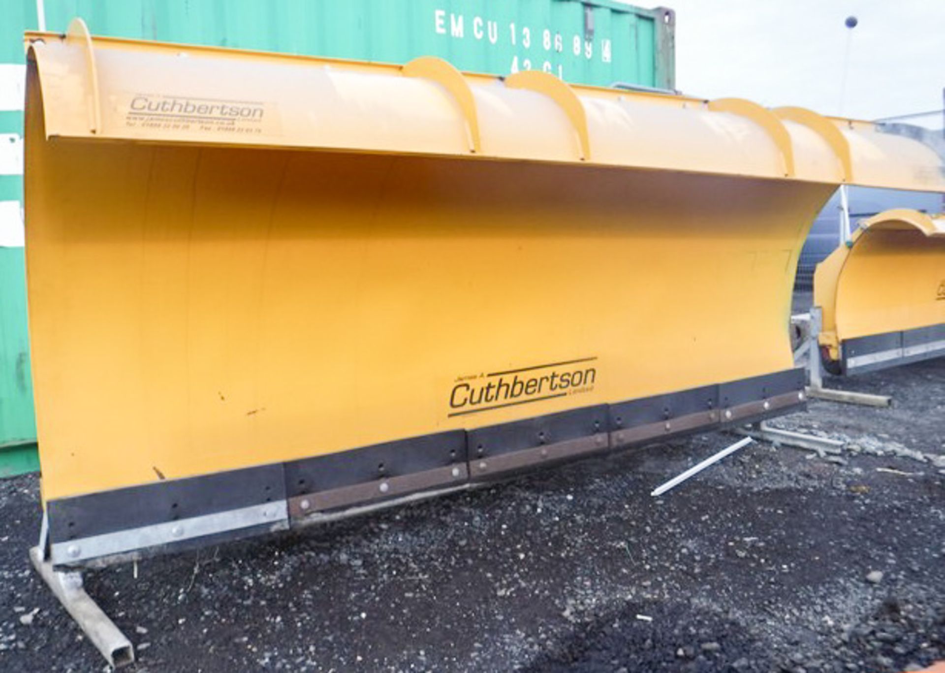 10FT X 4FT CUTHBERTSON SNOW PLOUGH BLADE, LORRY MOUNTED, S/N 48/10 WITH TOP EXTENSION