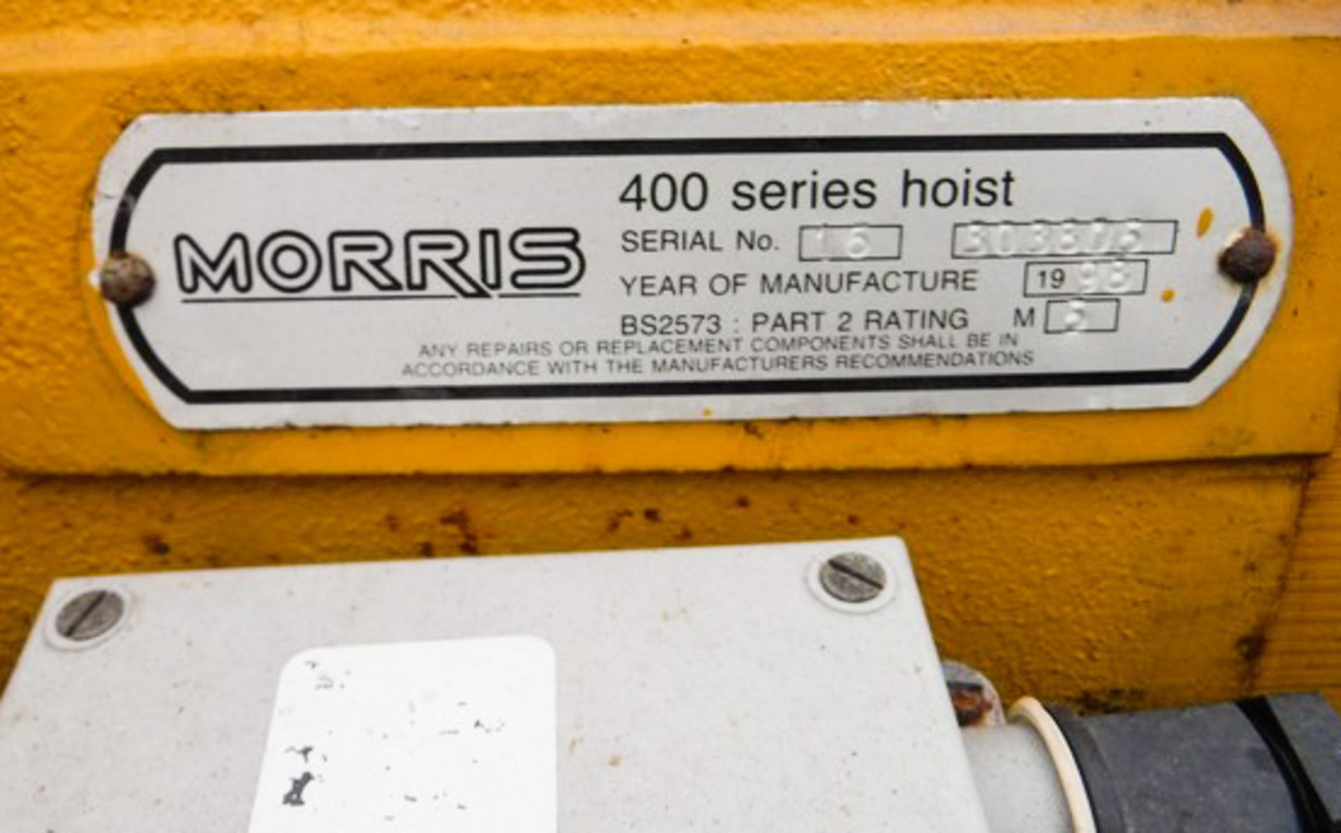 MORRIS OVERHEAD CRANE - Image 3 of 5