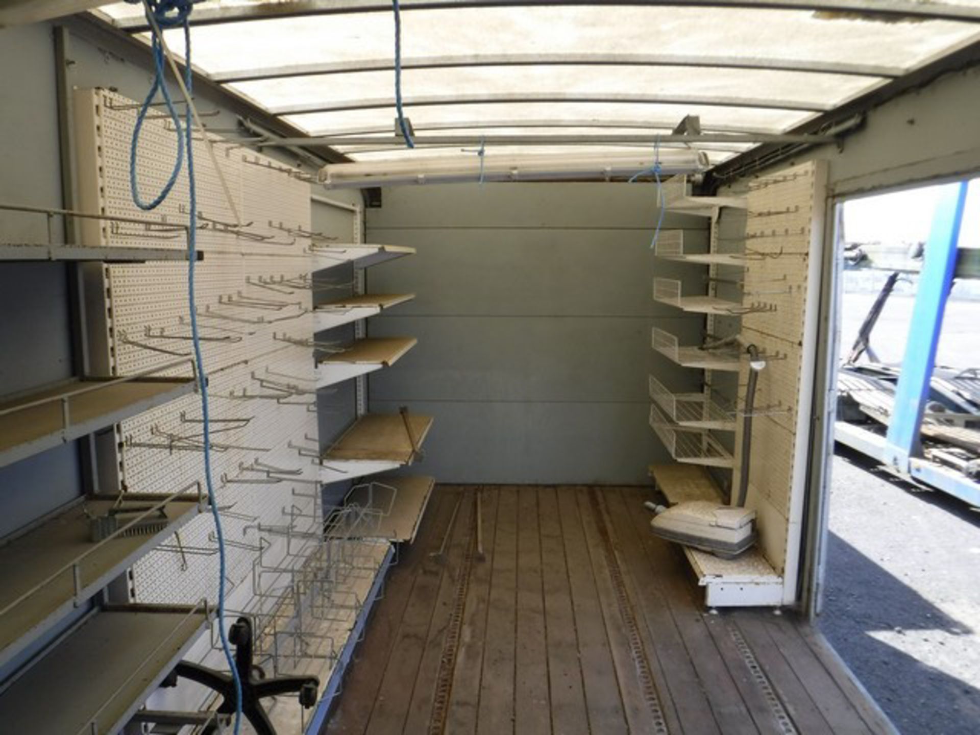 20FT x 8FT LORRY BODY C/W SHELVES & LOCKABLE SIDE DOORS. KEYS IN OFFICE - Image 7 of 7