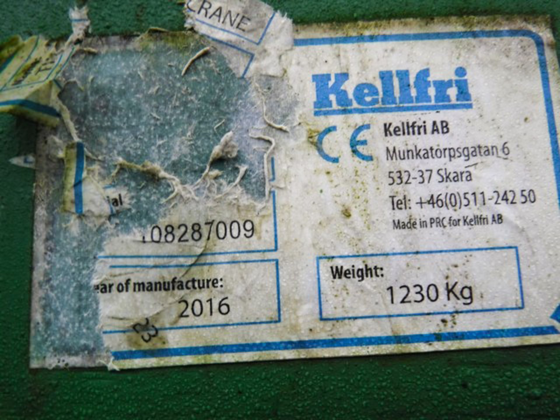 2016 KELFRI GL53 TRACTOR MOUNTED HYDRAULIC GRAB ** 10% BUYERS PREMIUM ** - Image 7 of 8