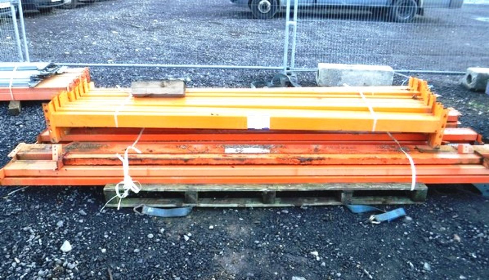 BUNDLE OF PALLET RACKING BEAMS