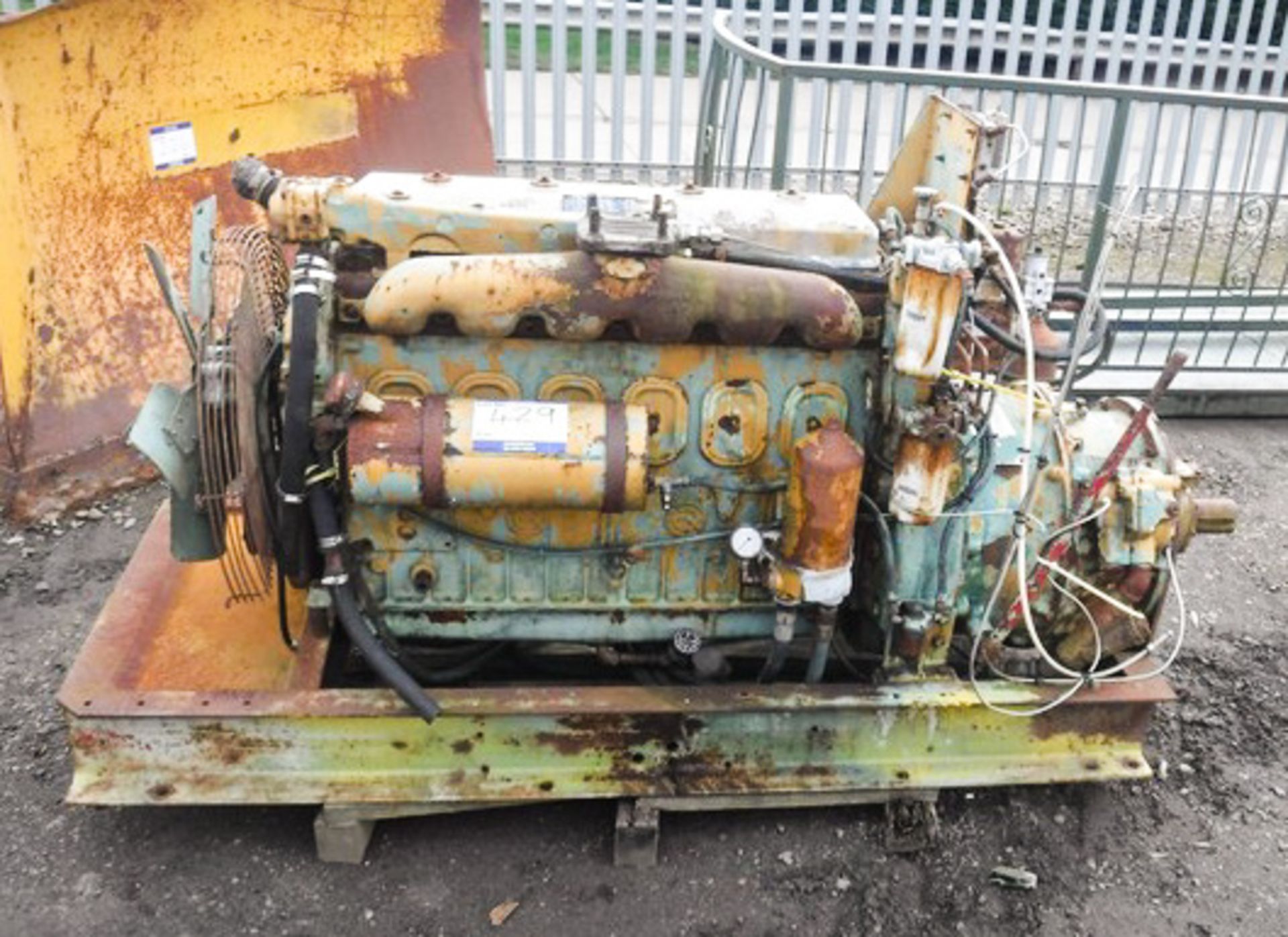 DETROIT DIESEL ENGINE WITH PTO, NO PLATES OR ID NUMBERS