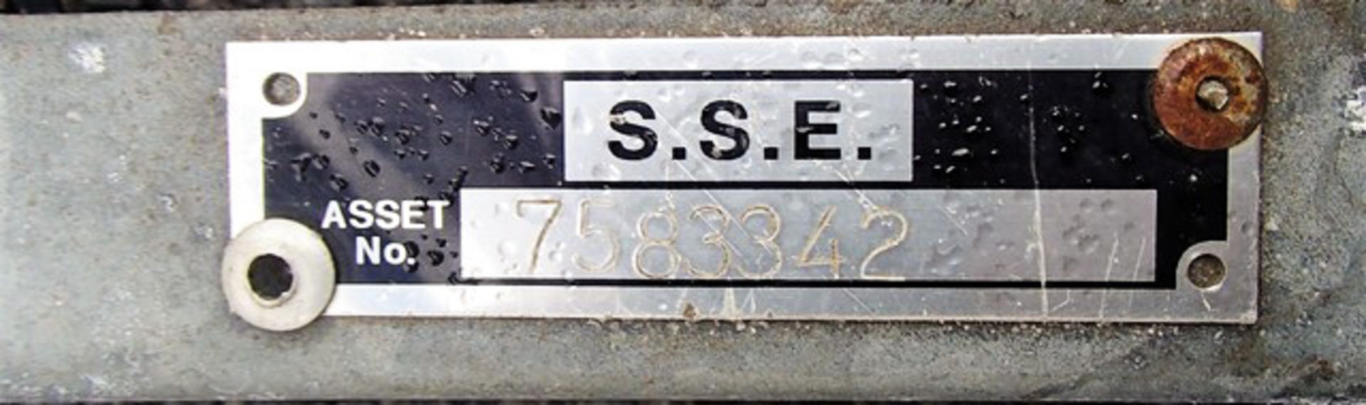 1993 5' X 3' BATESON SINGLE AXLE TRAILER, MODEL 500, S/N 16878, ASSET - 758-3342 - Image 5 of 5