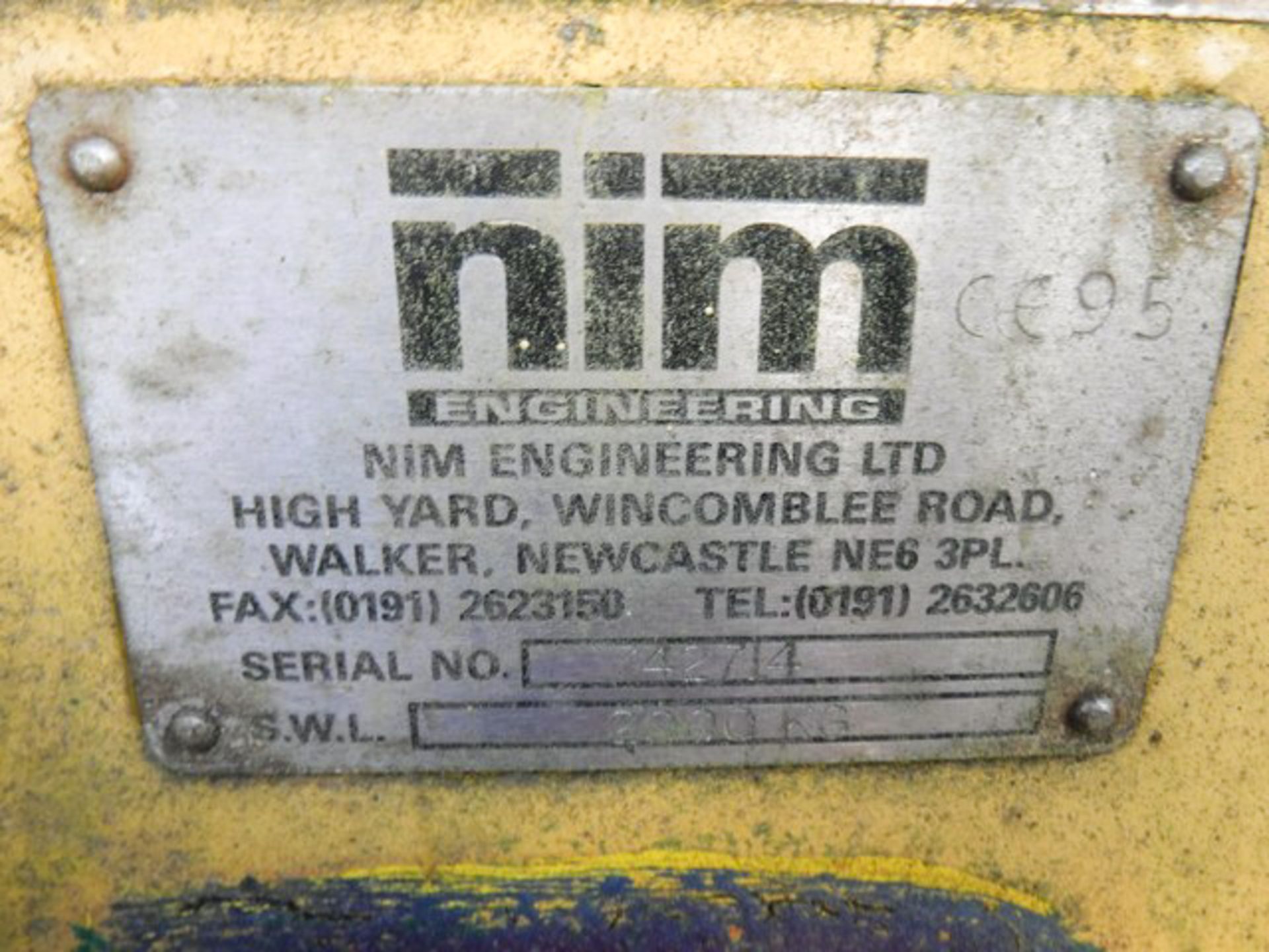 NIM WINCH WITH WIRE ROPE - Image 3 of 3