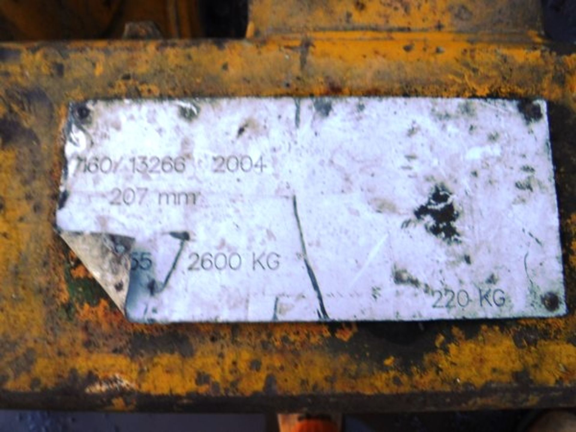 2005 FIRE DAMAGED JCB TELEHANDLER, S/N SLP526555E1150240. MANUFACTURER'S PLATE IN OFFICE. - Image 4 of 4